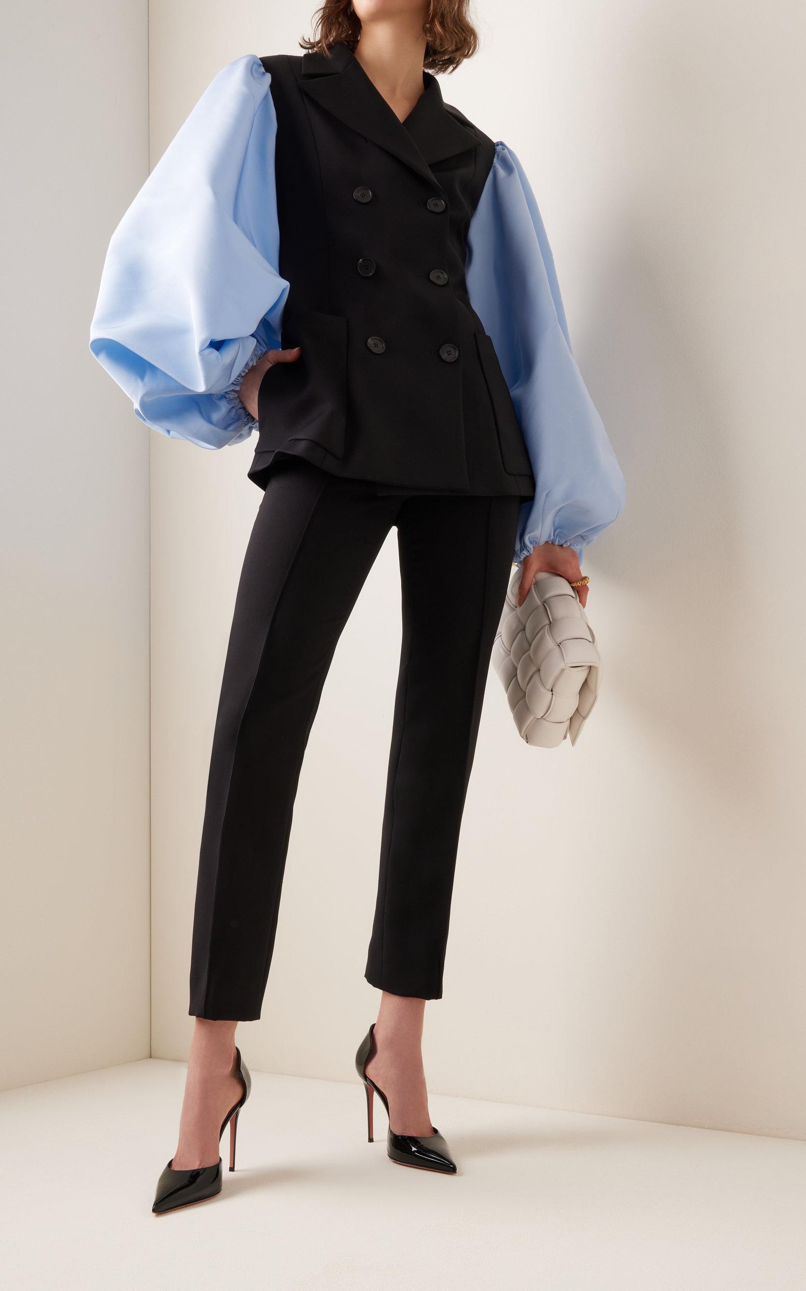 Carolina Herrera Wool-blend Blazer Blue |