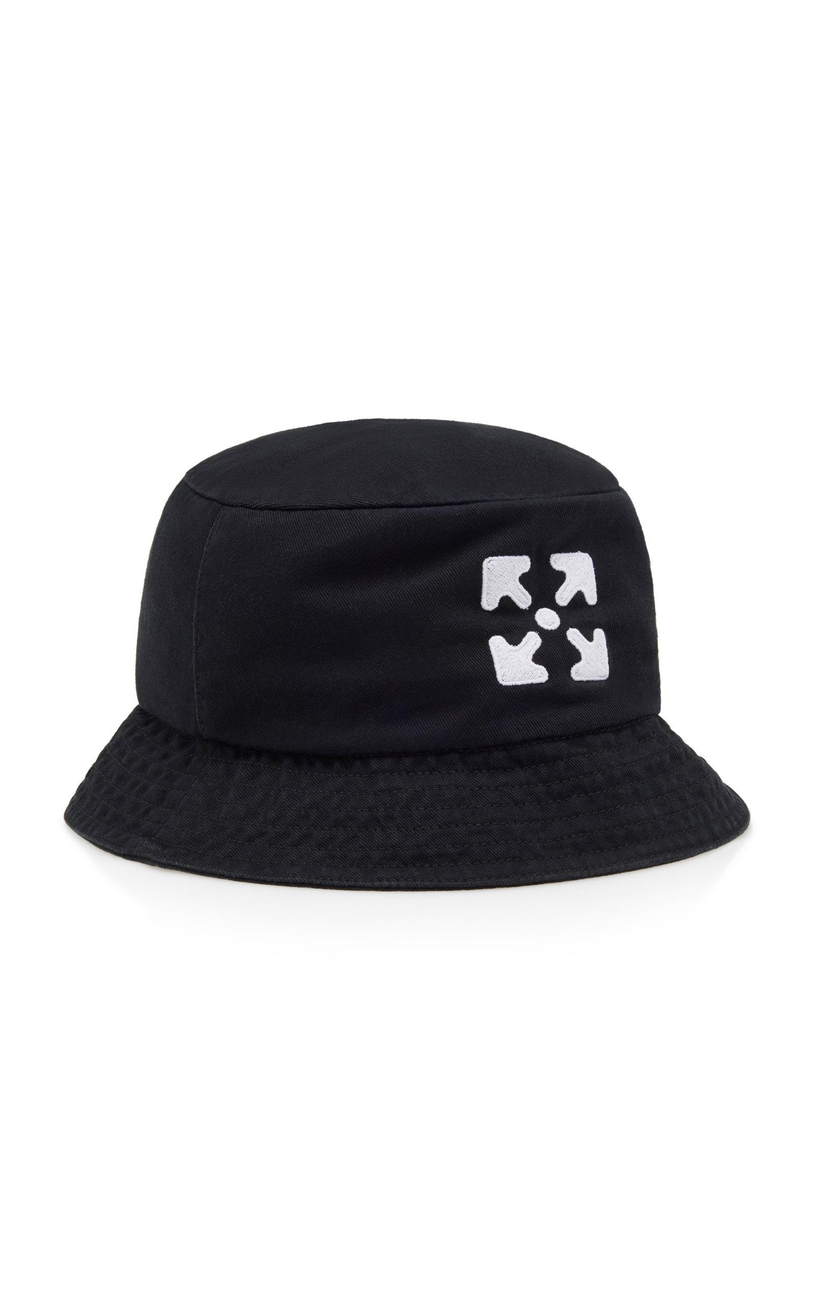 Off-White c/o Virgil Abloh Logo Bucket Hat In Black for Men | Lyst