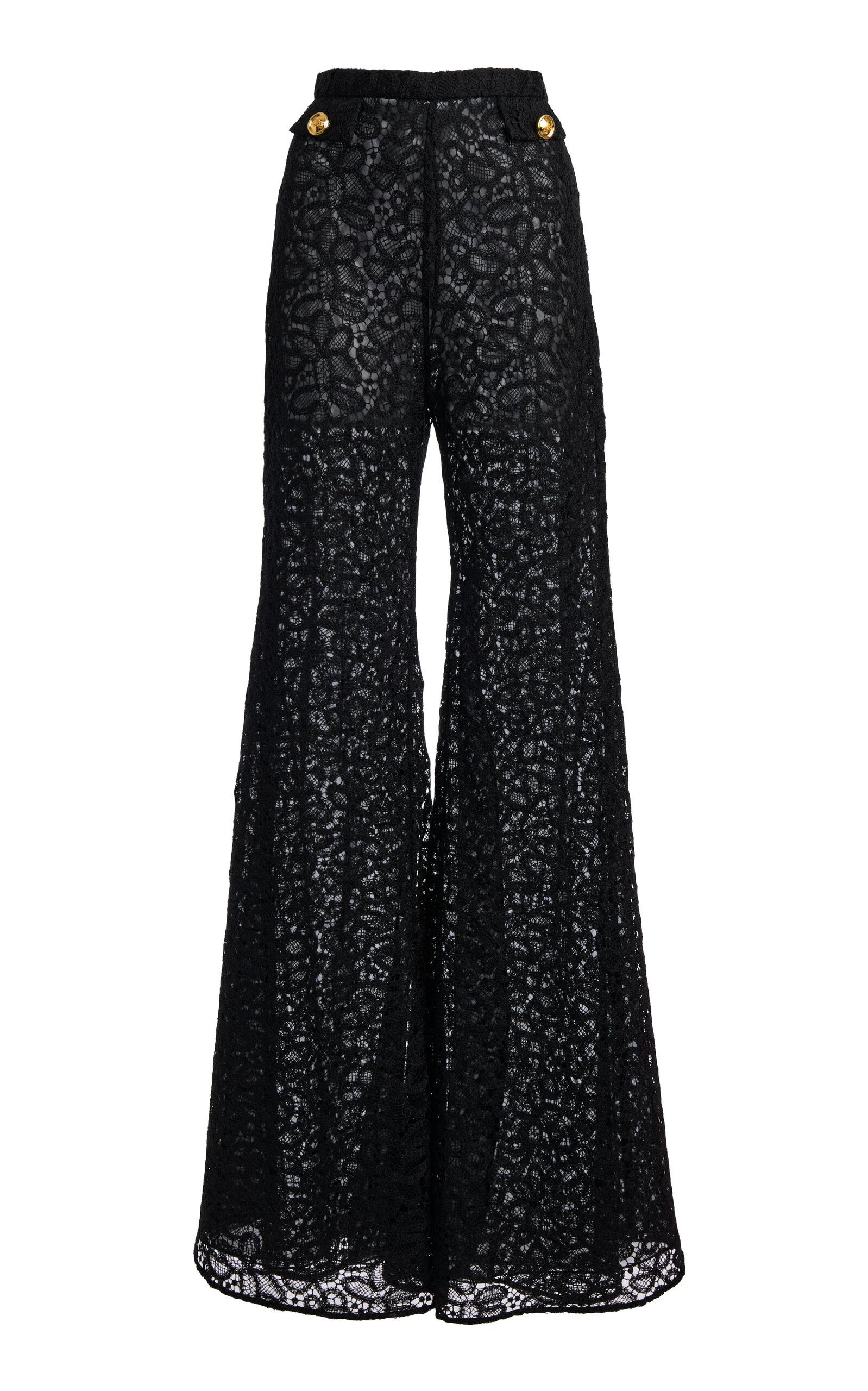 パンツ GIAMBATTISTA VALLI Cropped silk blend pants Black Giambattista Valli Pants for Women | Online Sale up to 72