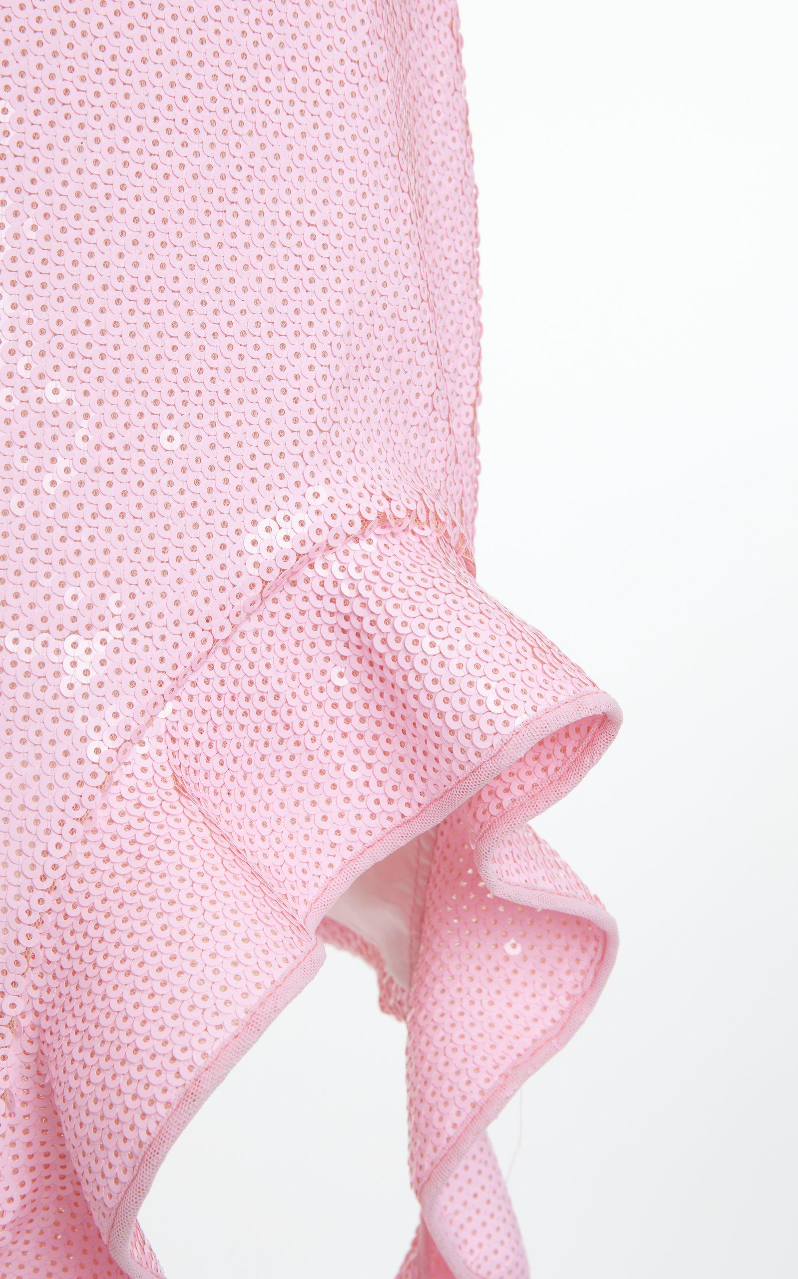 strapless open back dress CRYSTAL LEAF AND RUCHED DETAIL MINI DRESS – David Koma main image 1