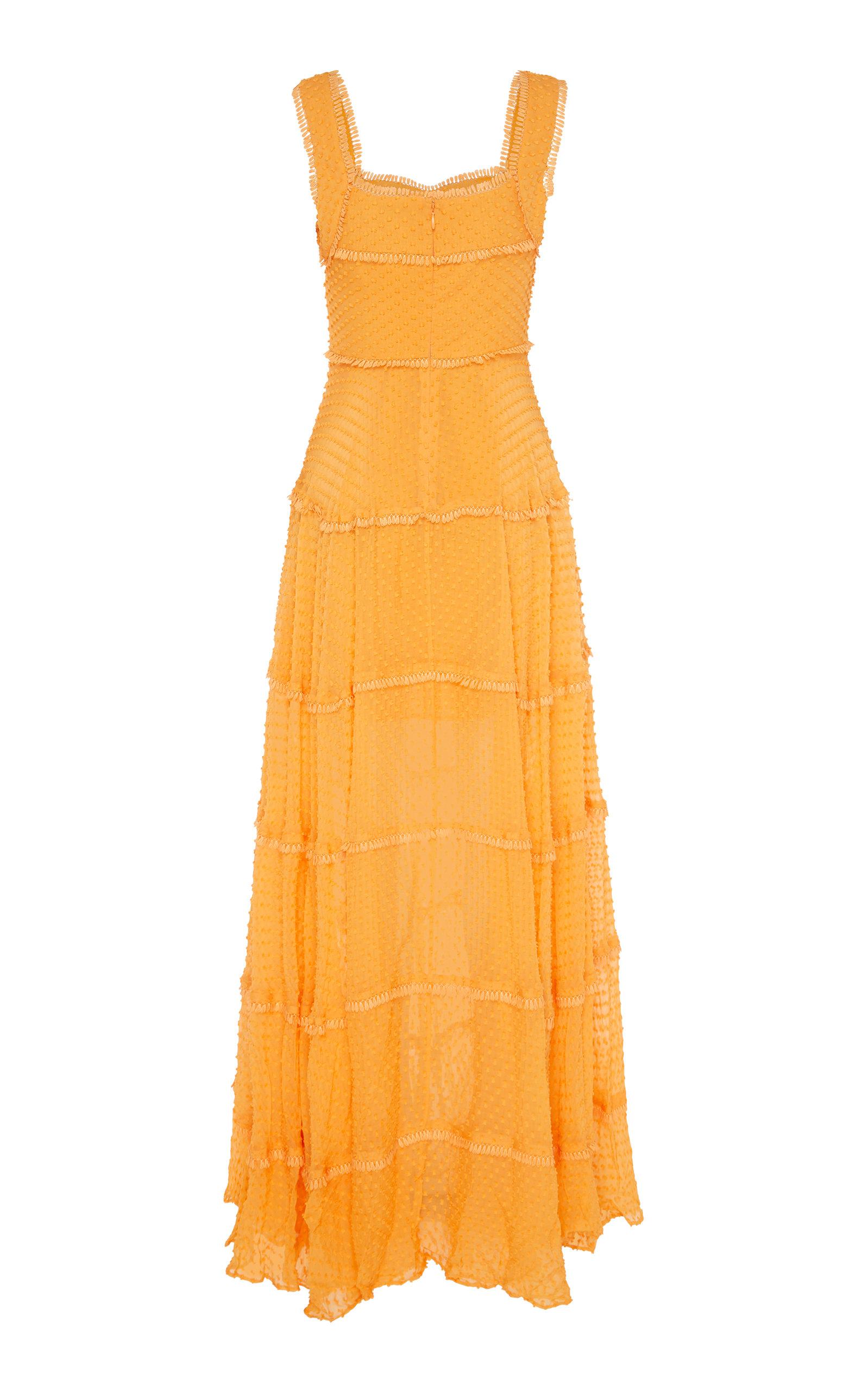 Rachel Gilbert Ollie Spotted Silk Gown in Yellow - Lyst