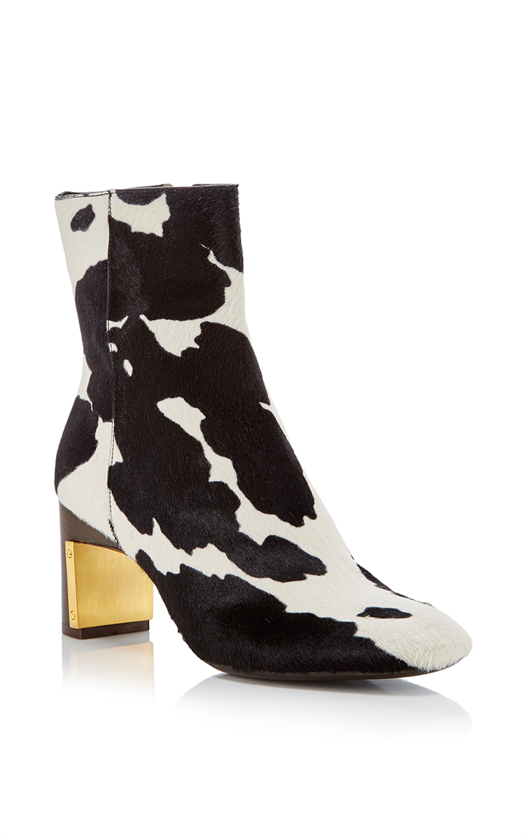 Rosetta Getty Cow Print Ankle Boot | Lyst