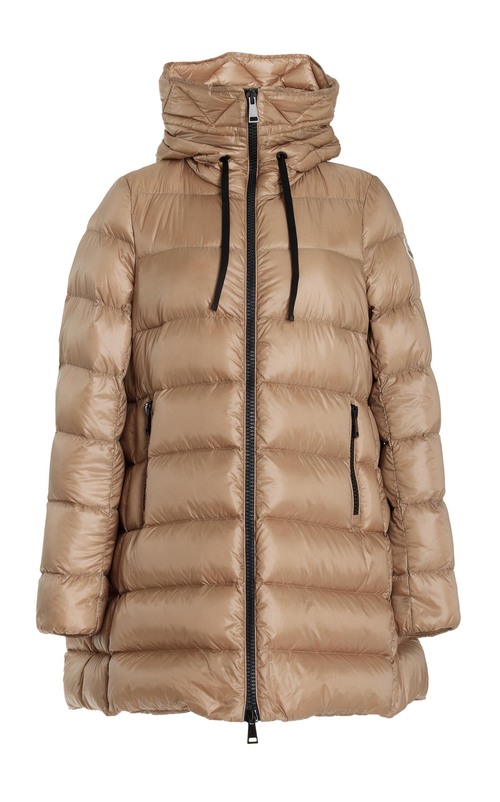 Moncler Suyen Hooded Long Down Parka in Brown Lyst UK
