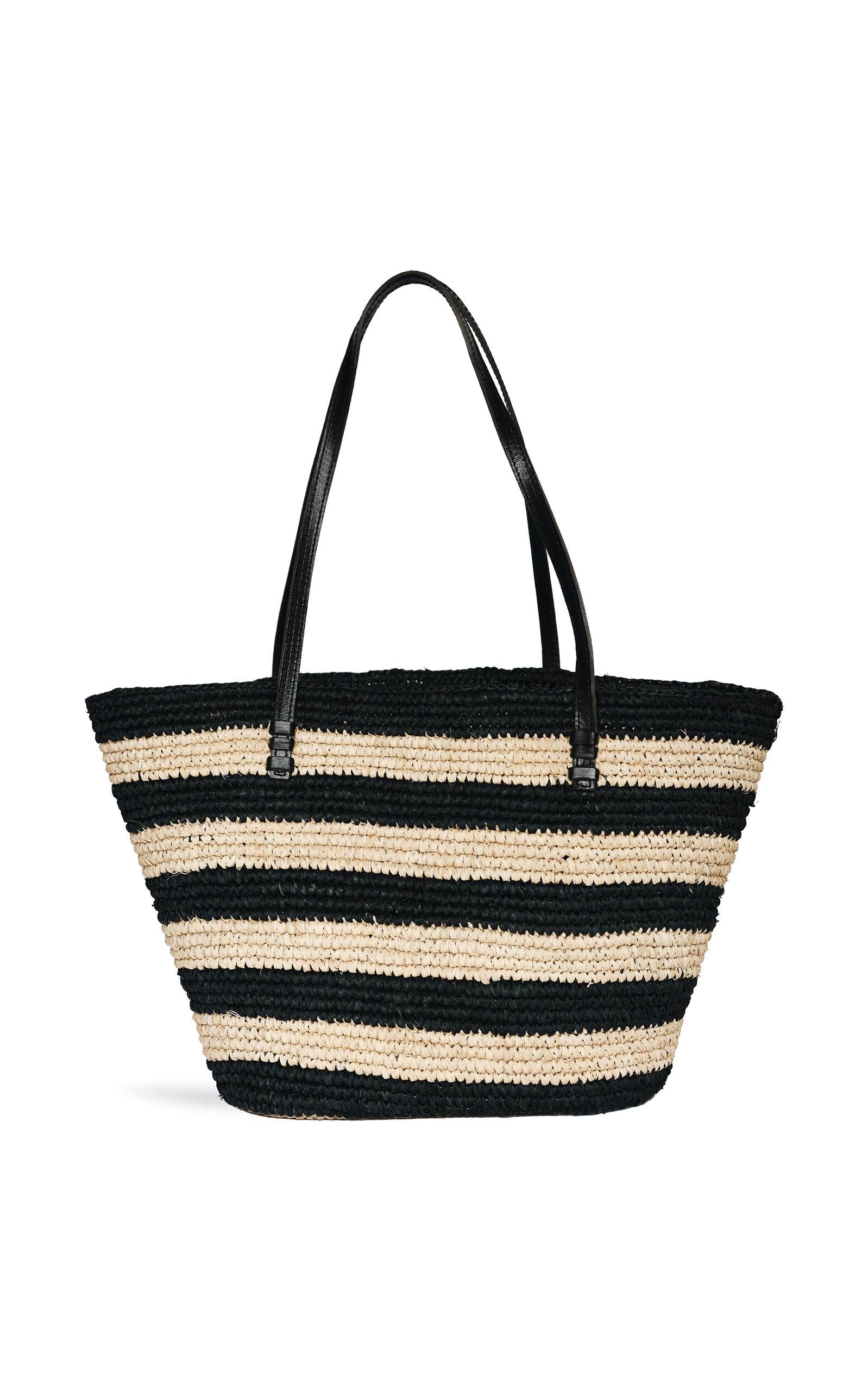 Bembien Bieno Raffia Tote in Black | Lyst
