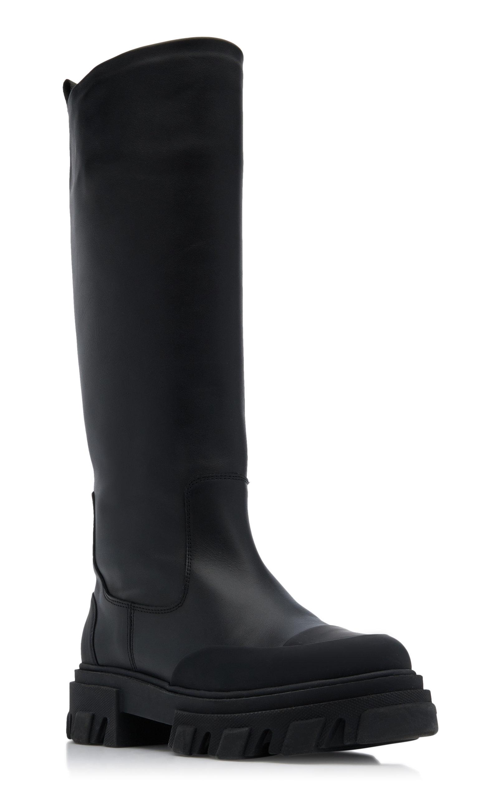 ganni calf leather