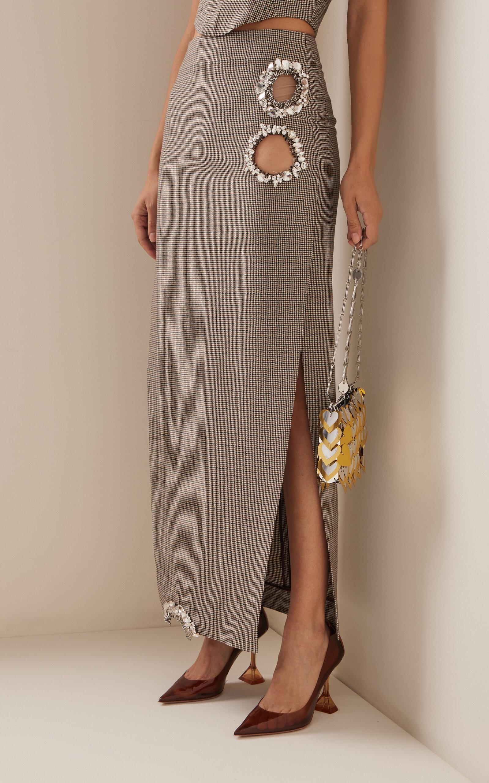 Embellished skirt maxi cheap