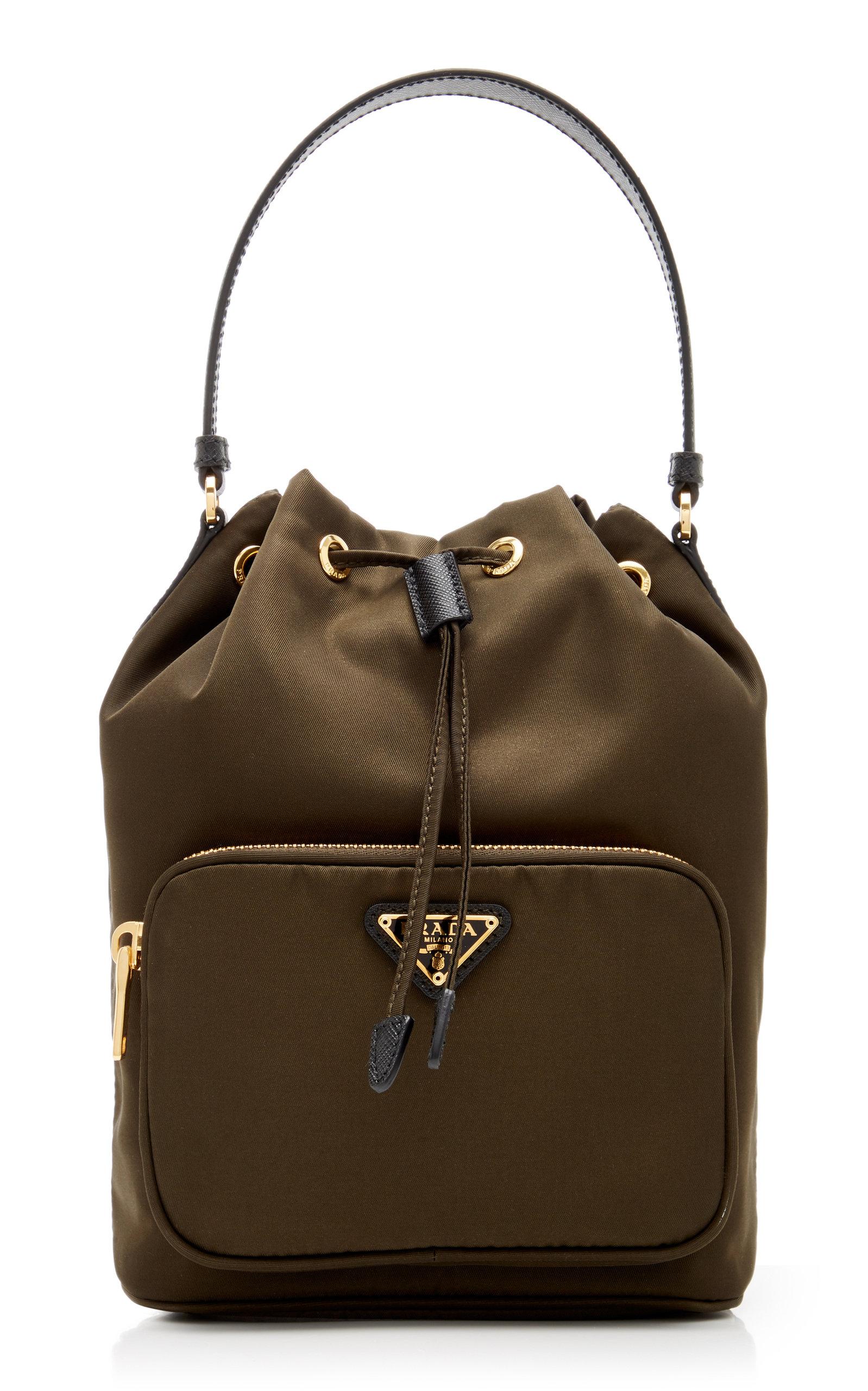 prada nylon bucket bag