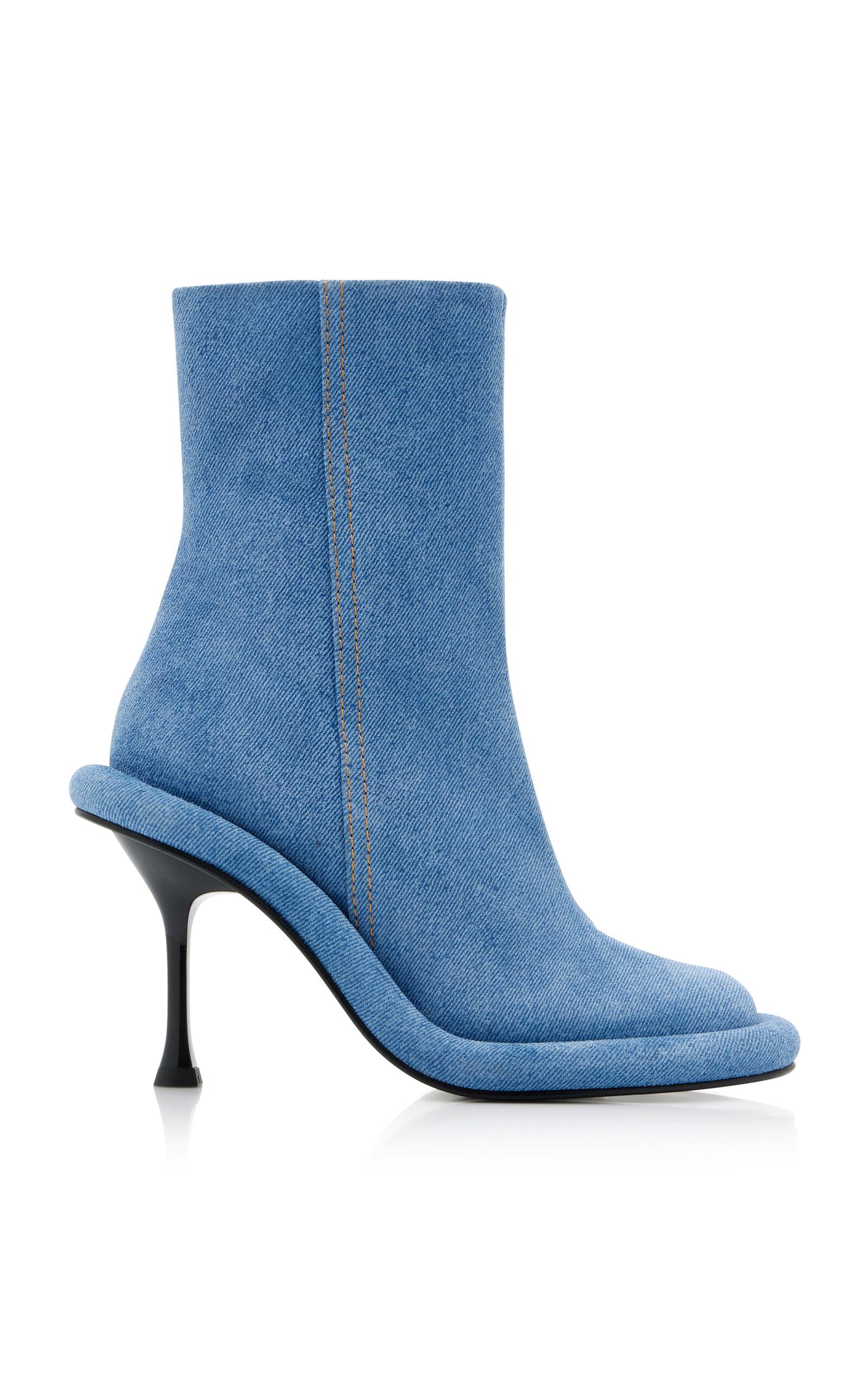 JW Anderson Bumper Suede Ankle Boots in Blue | Lyst