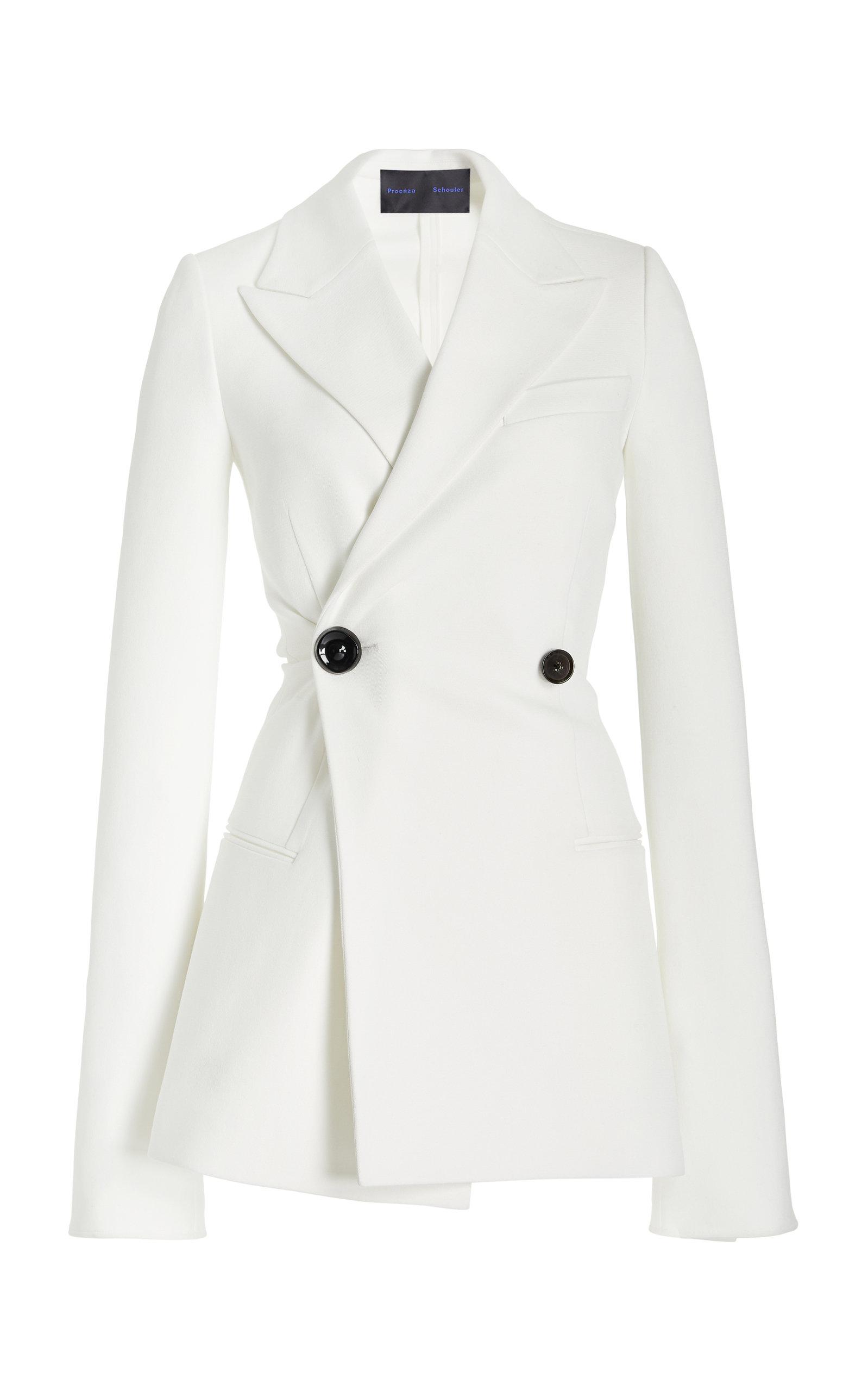 White crepe clearance jacket