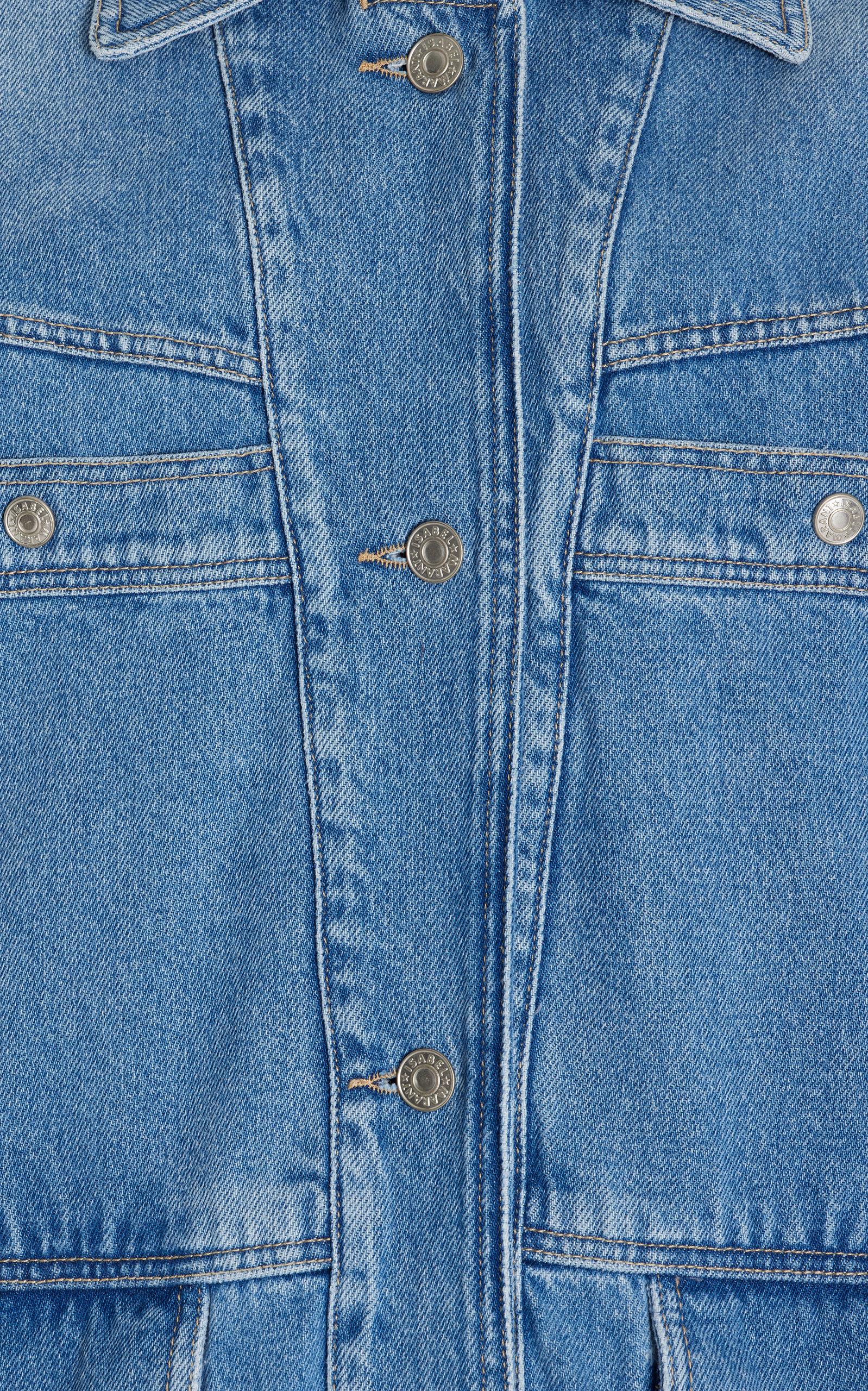 Isabel Marant Paolo Cotton Jacket in Blue | Lyst Australia