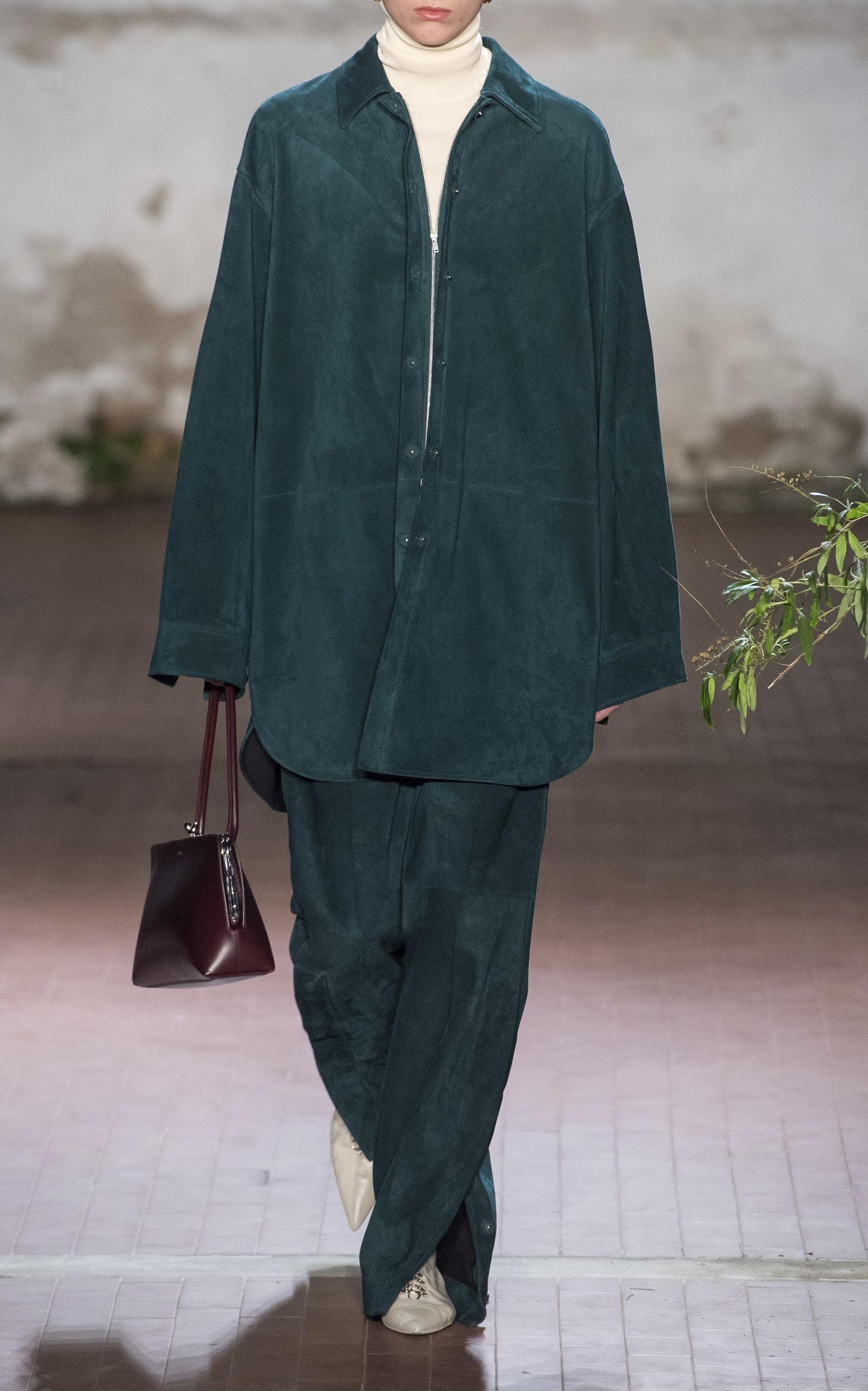 Jil Sander Goji Leather Frame Bag in Purple | Lyst