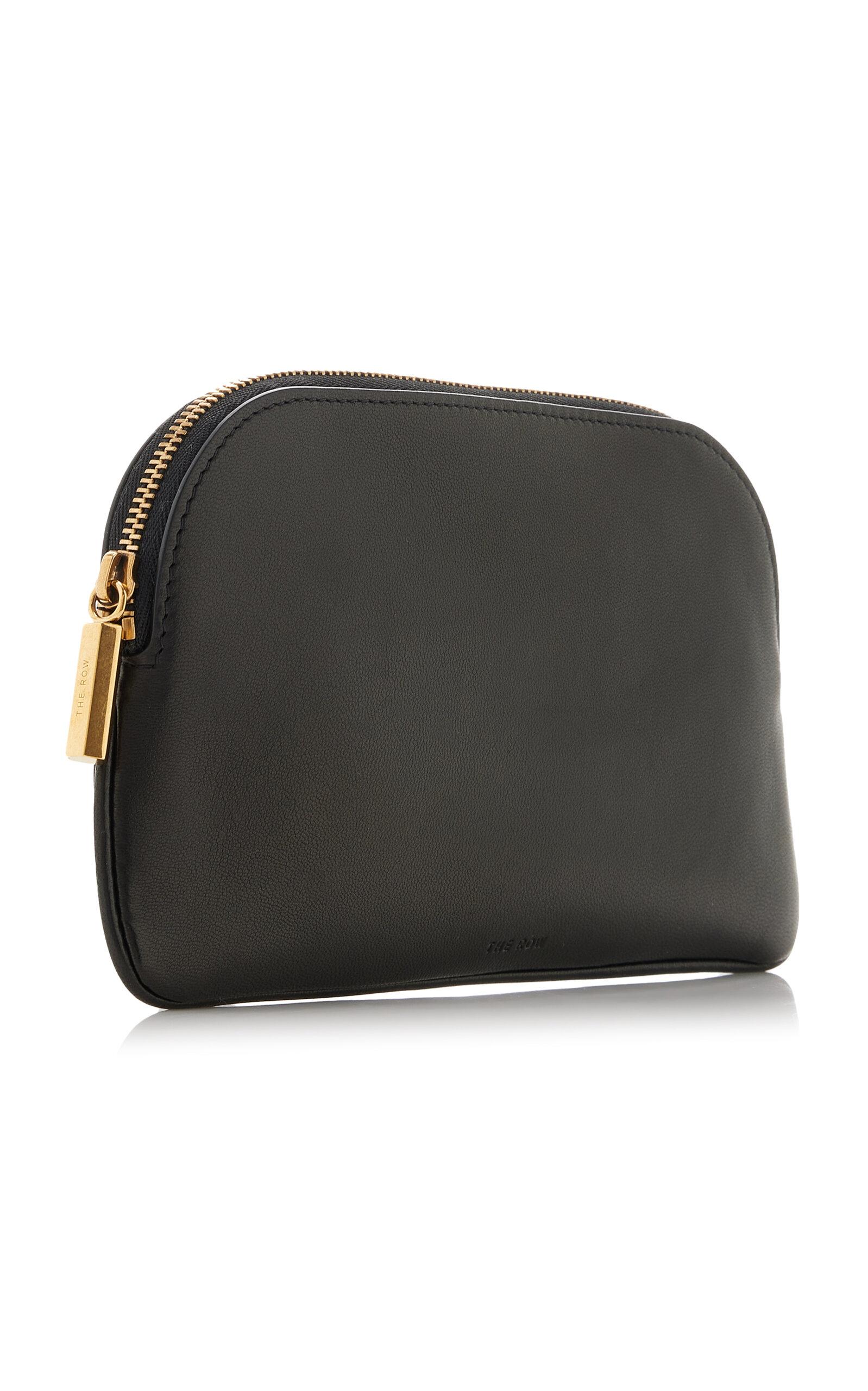 THE ROW EW CIRCLE POUCH （ダークブラウン） The Row Circle Pouch Leather Wallet - Brown Wallets