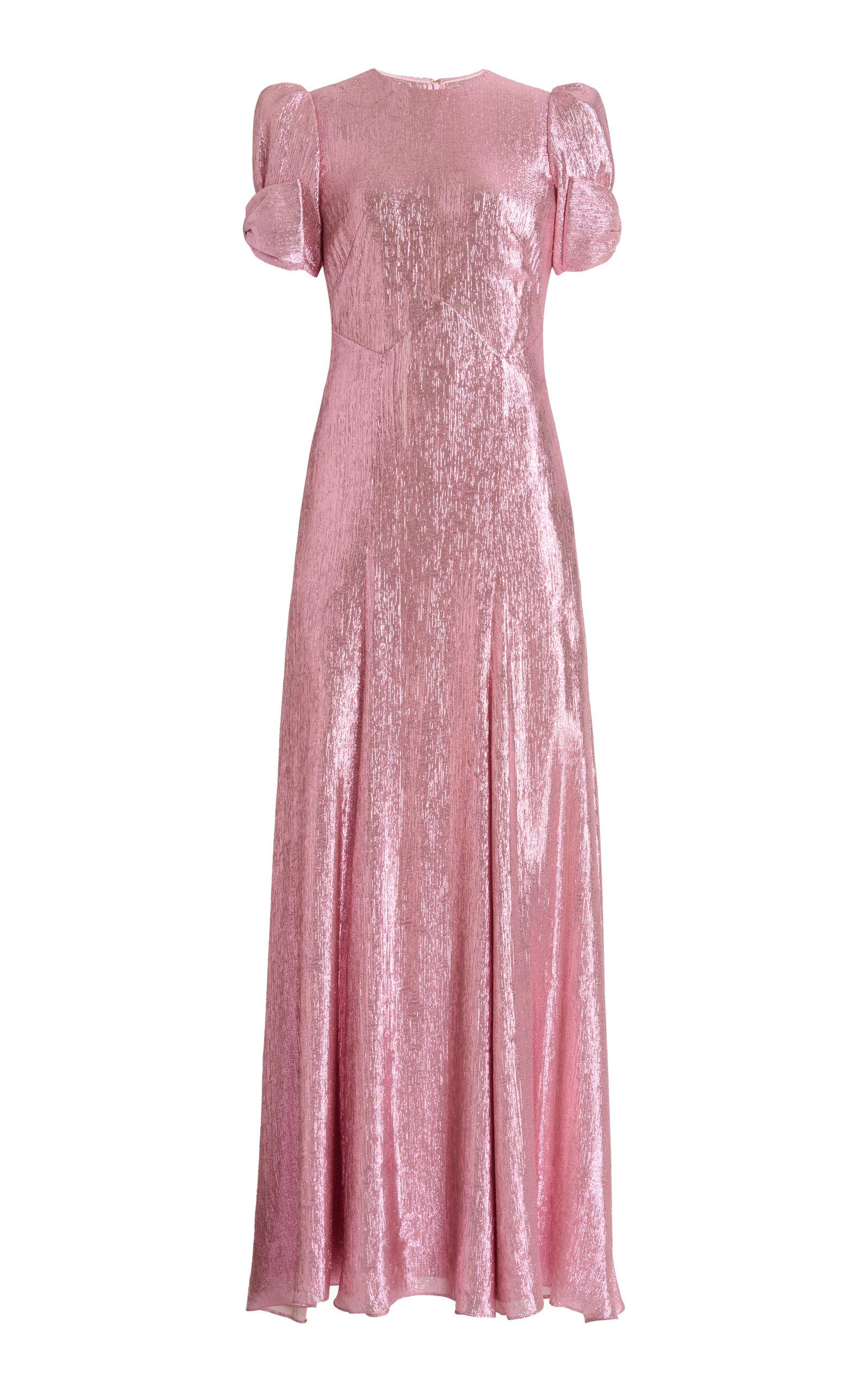 vampire's wife sequin dress The Vampire's Wife Light Sleeper Gown in Ruby Metallic Lam  UFO No More