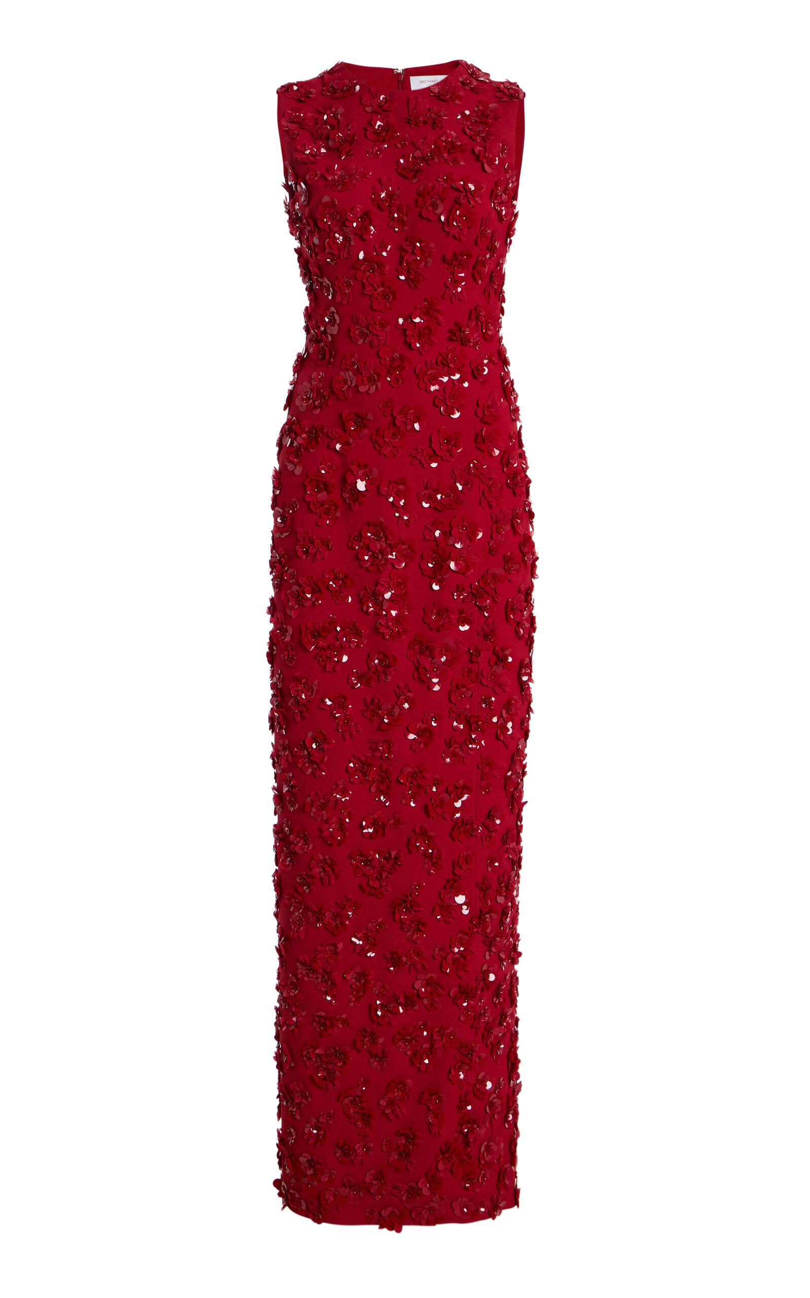 michael kors red sequin dress Michael Kors' red carpet looks