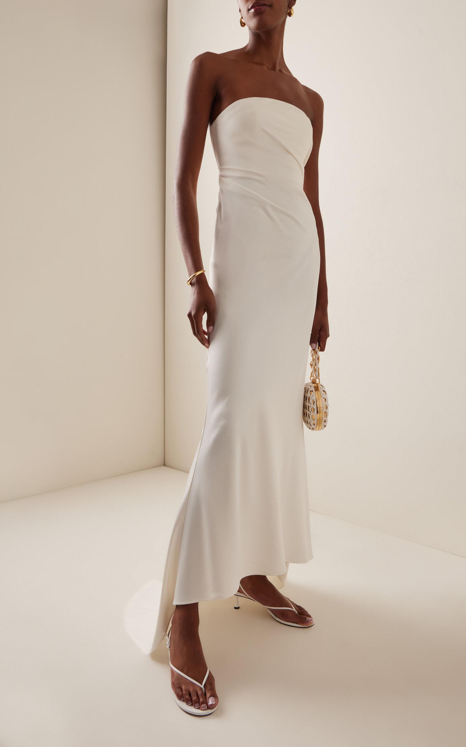 significant other lucile strapless fit & flare maxi dress Lucile Strapless Gown in Bone White main image 0