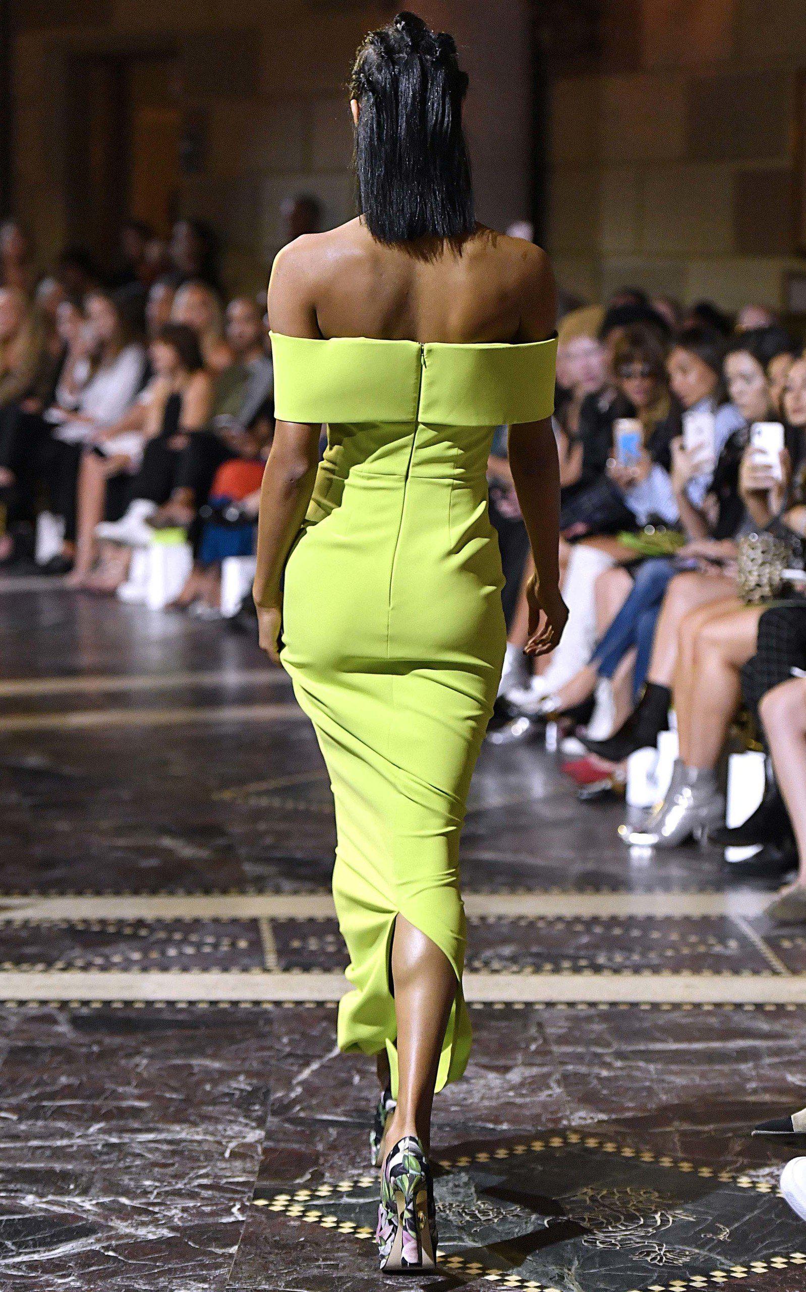 Christian siriano green dress hotsell