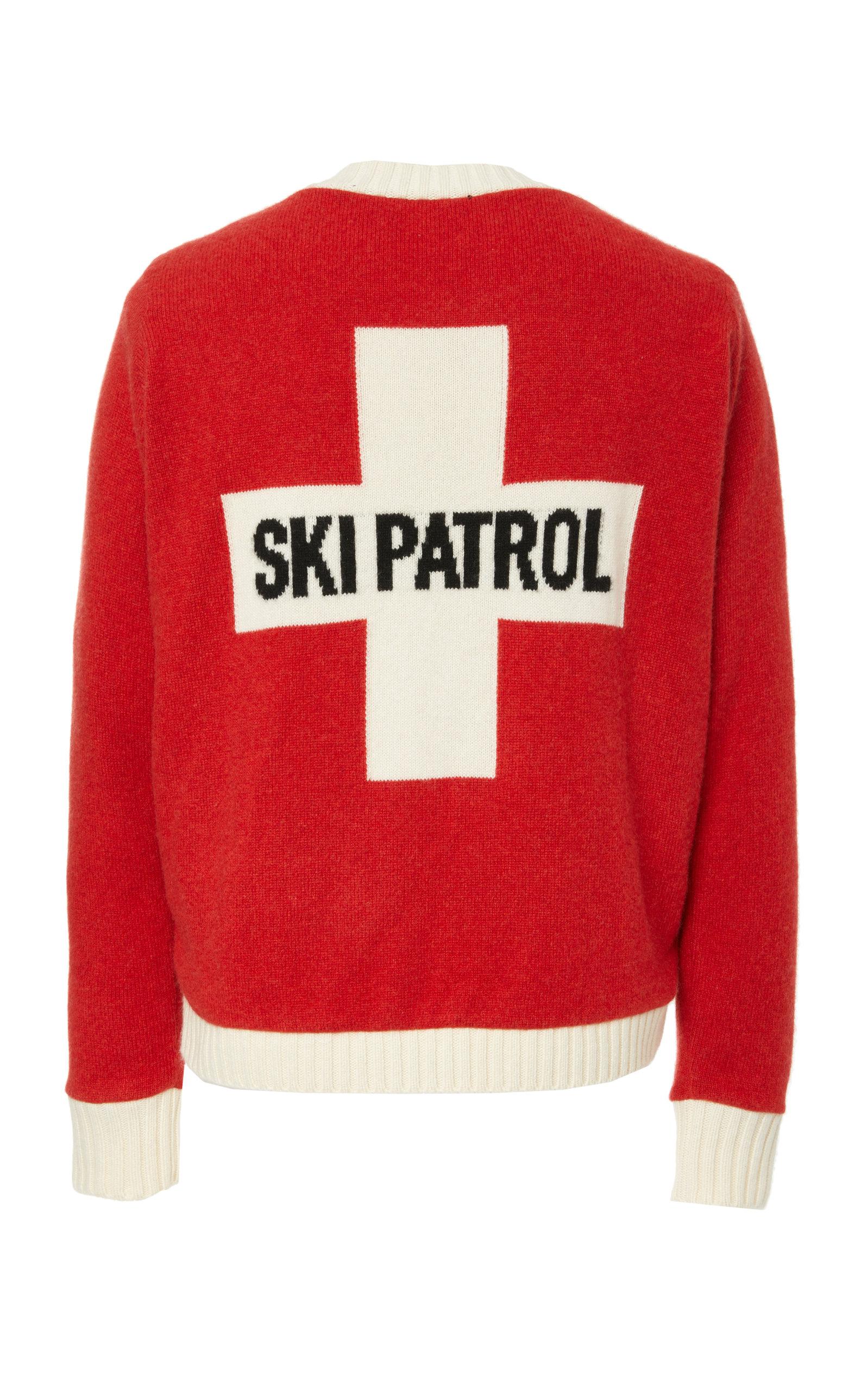 ski patrol sweater