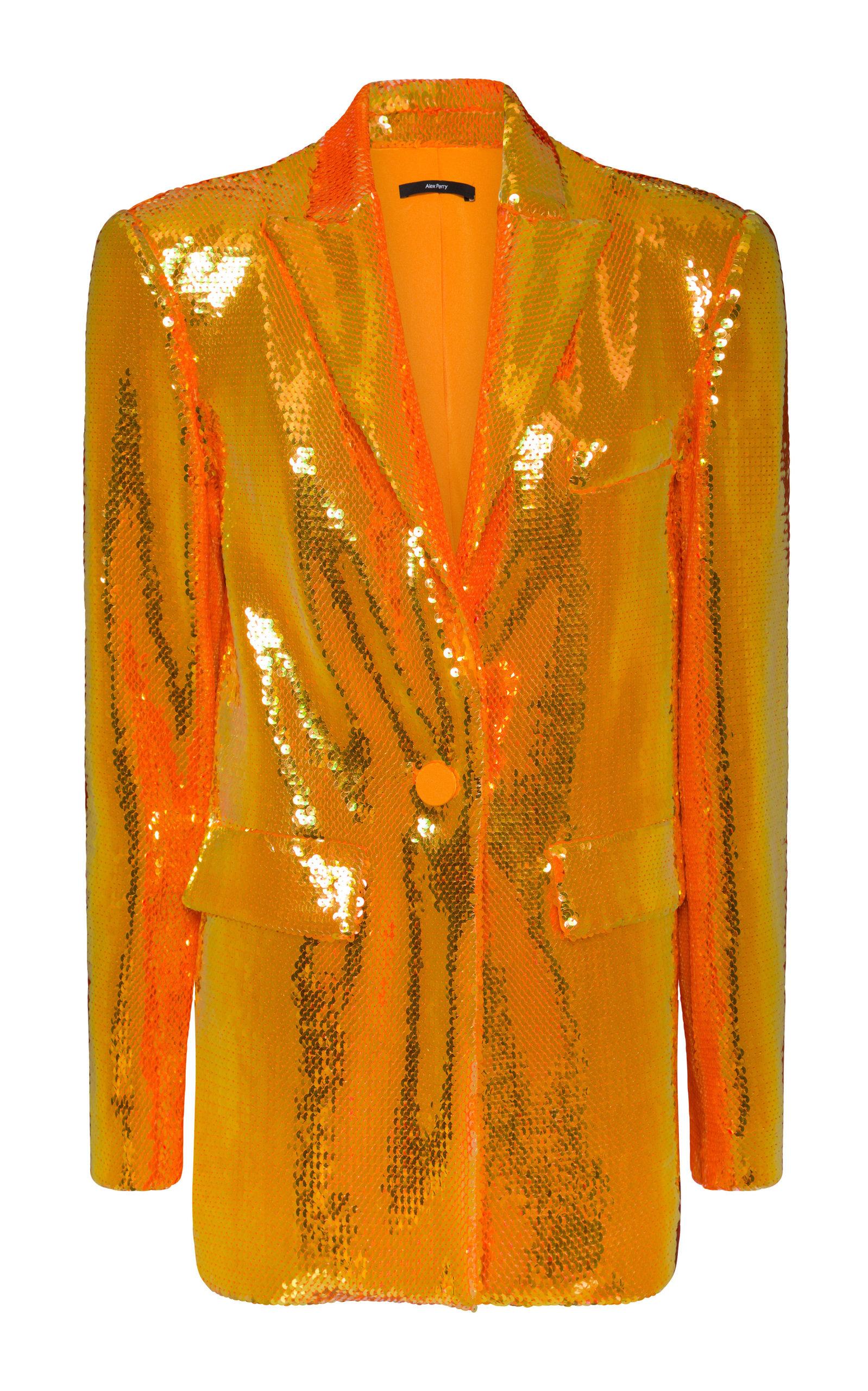 orange sequin jacket