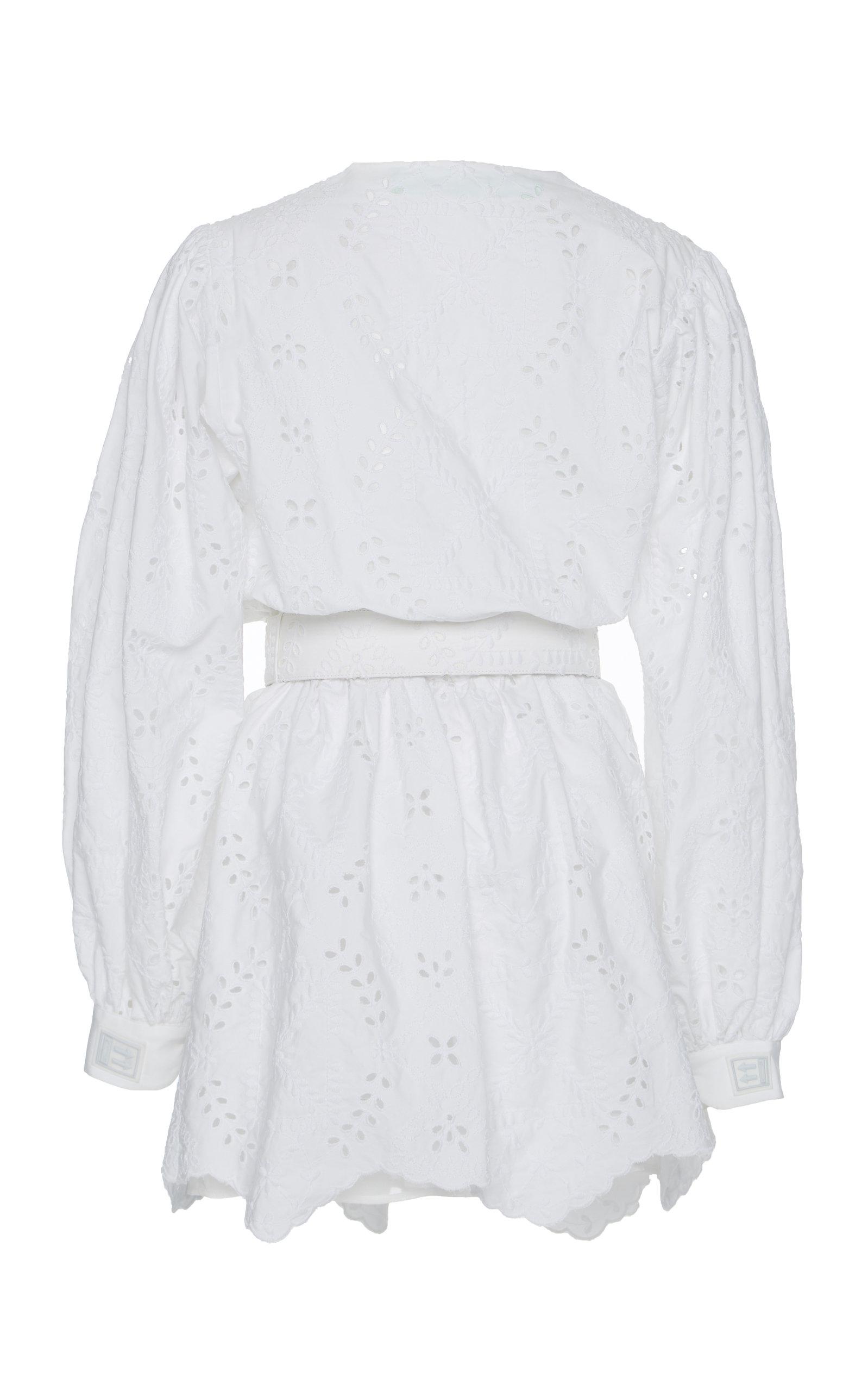 off white sangallo dress