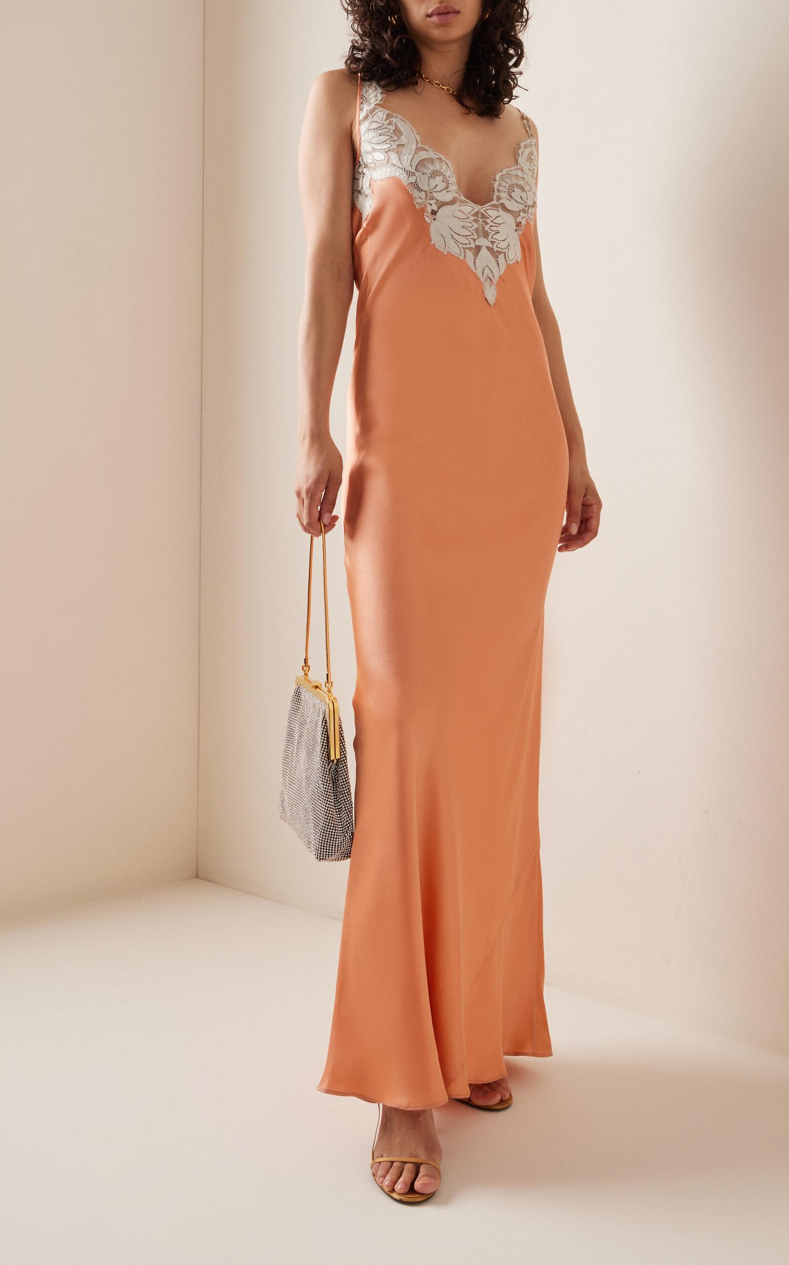 SIR. Danseurs Lace-detailed Silk Slip Dress in White | Lyst SIR. Danseurs Lace-detailed Silk Slip Dress in White | Lyst