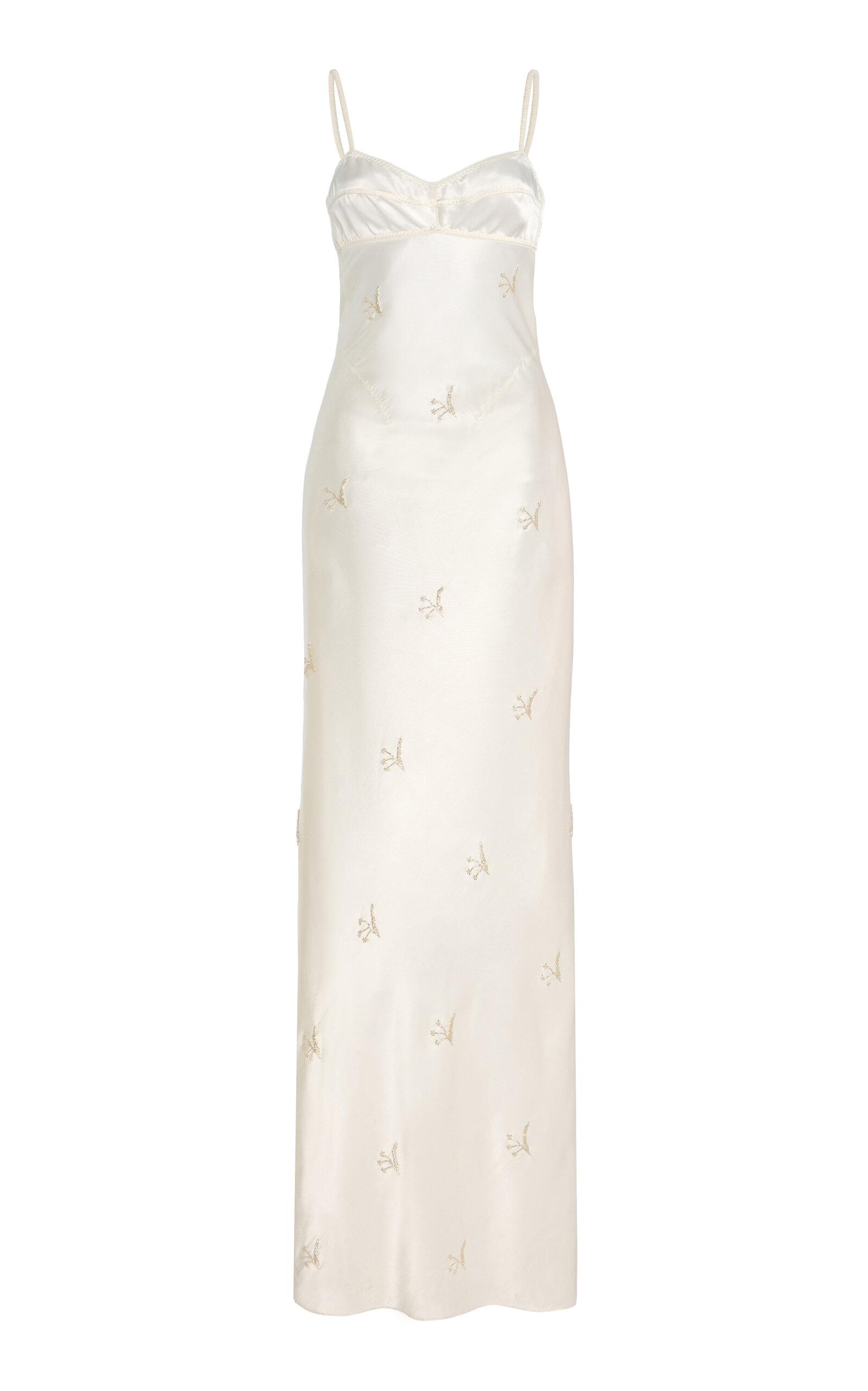 anna october exclusive waterlily beaded maxi dress Anna October Women's Hilary Maxi Dress, Pink | Size: Large