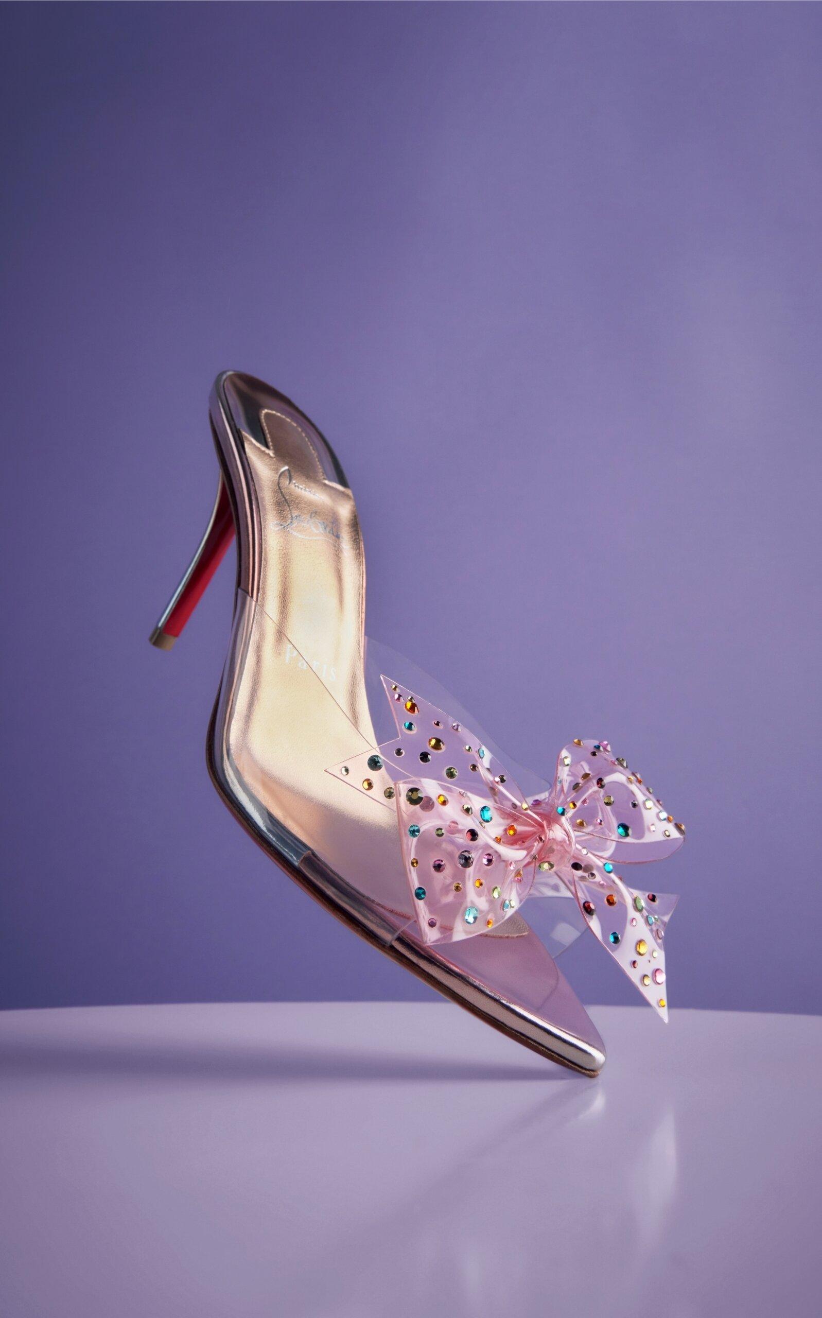 サンダル・ミュール Aqua Strass CHRISTIAN LOUBOUTIN Aqua Strass 80 crystal-embellished PVC