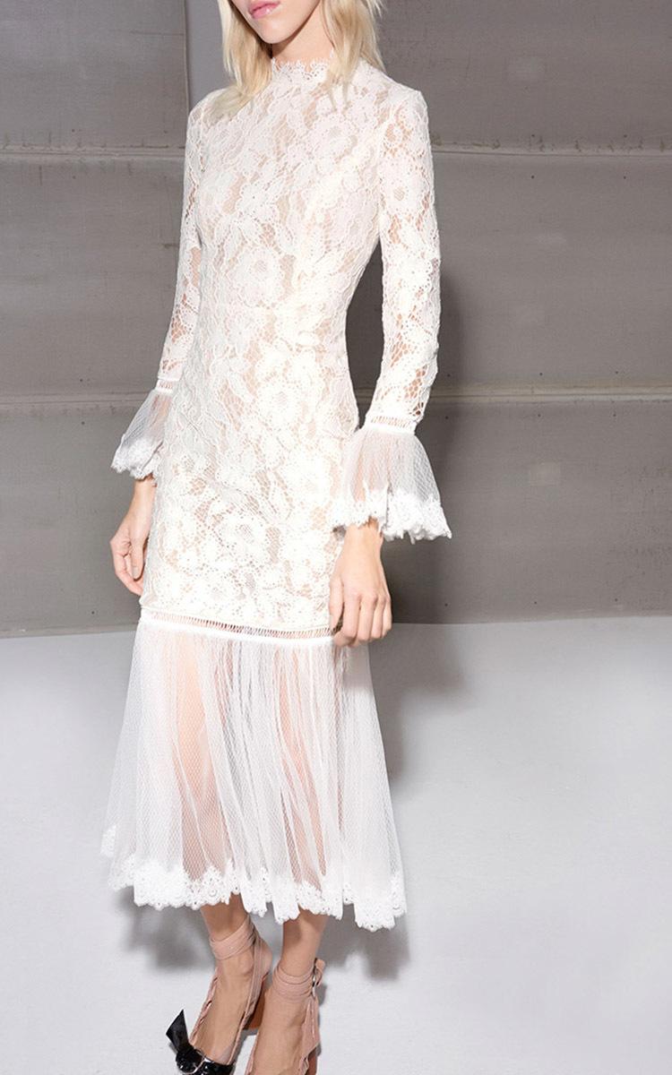 alexis white lace dress