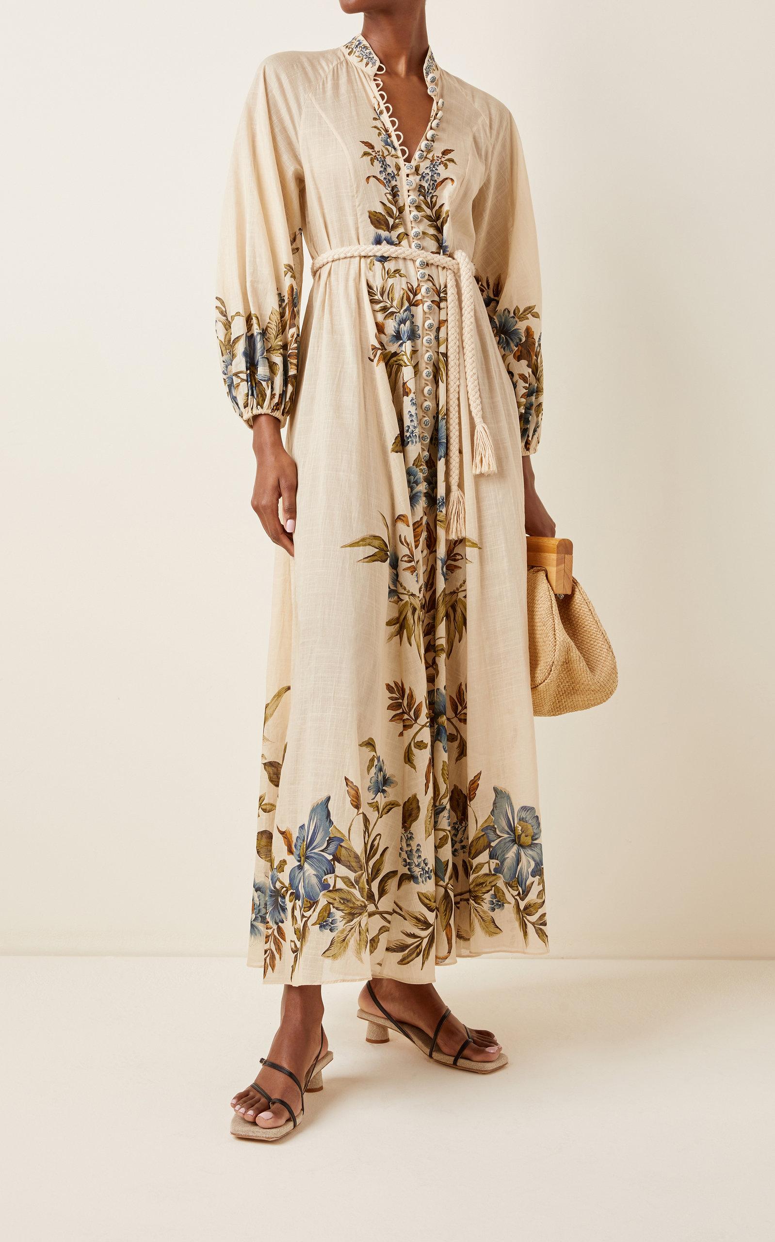 Zimmermann floral maxi best sale dress