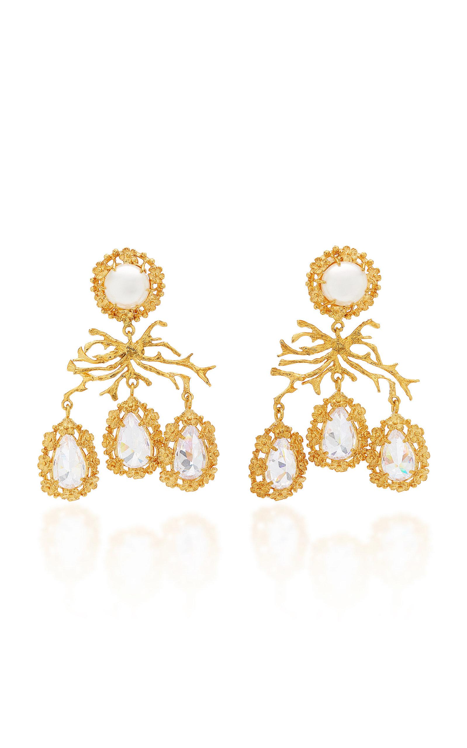 Christie Nicolaides Corallo Earrings in Gold (Metallic) | Lyst