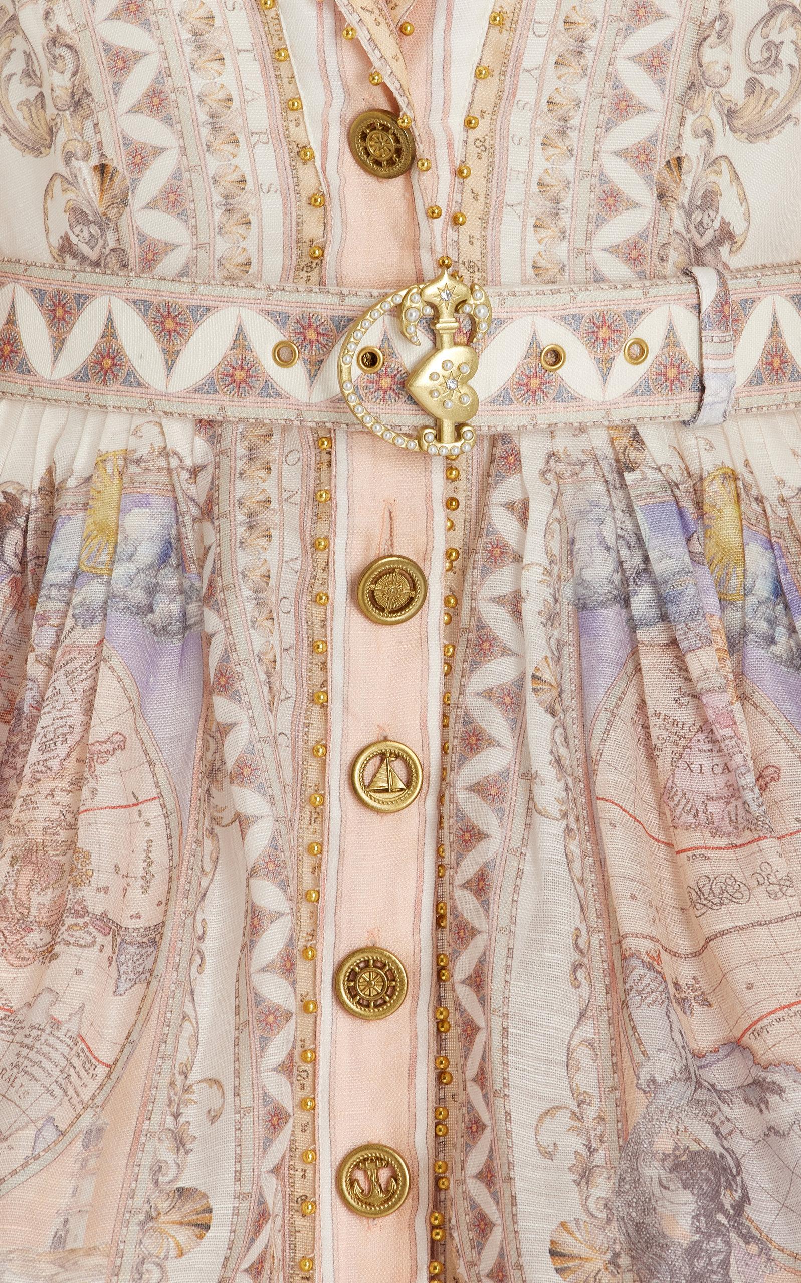 Zimmermann High Tide Linen silk Belted Mini Dress Lyst
