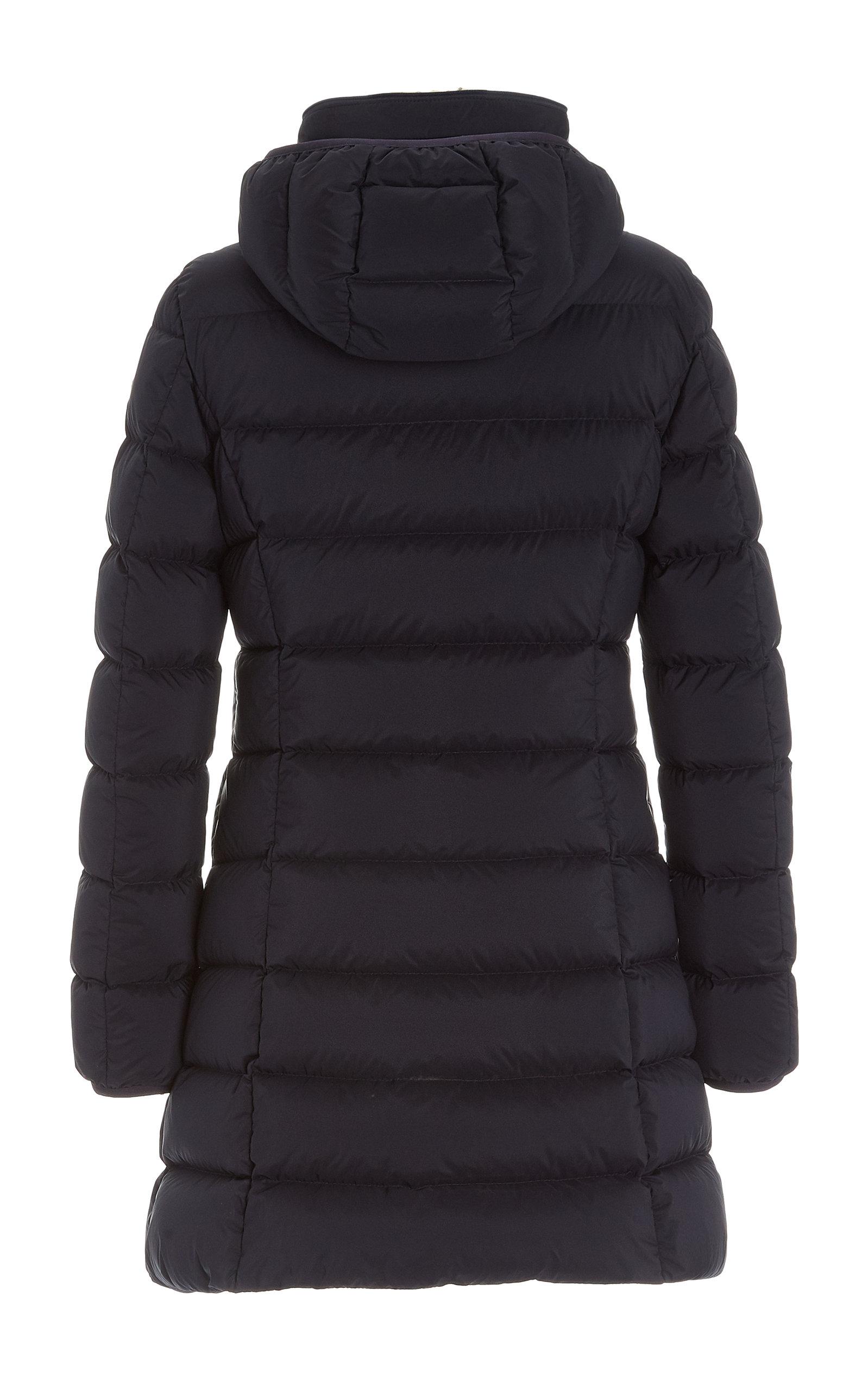 Moncler Synthetic Gie Hooded Long Down Puffer Coat in Navy (Blue) - Lyst