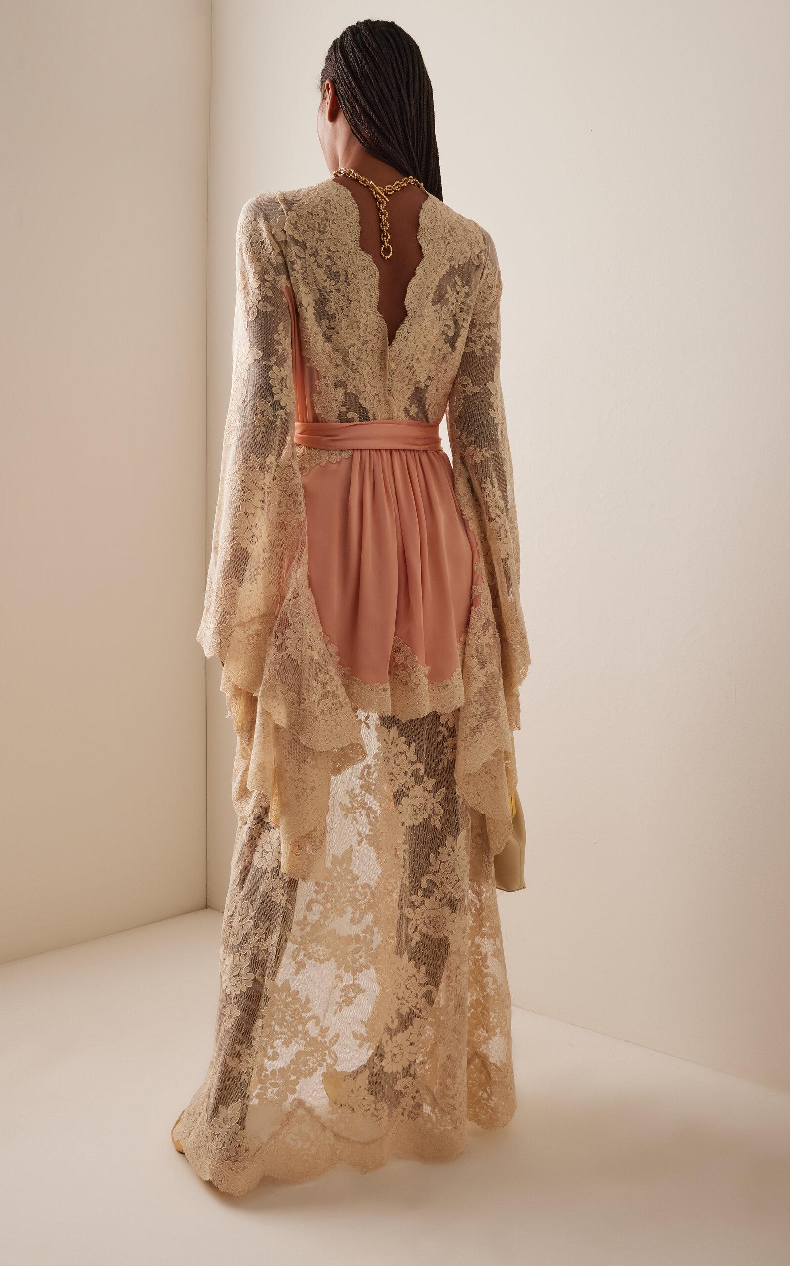 Zimmermann Hypnotic Draped Silk-Satin Dress in Pink | Lyst Australia