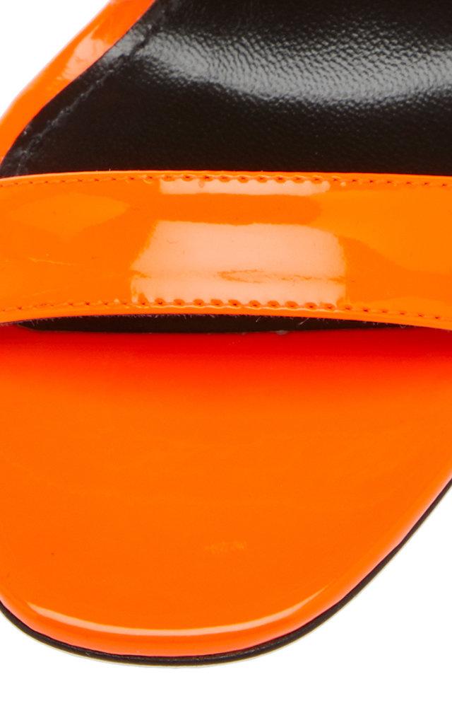prada orange flame heels