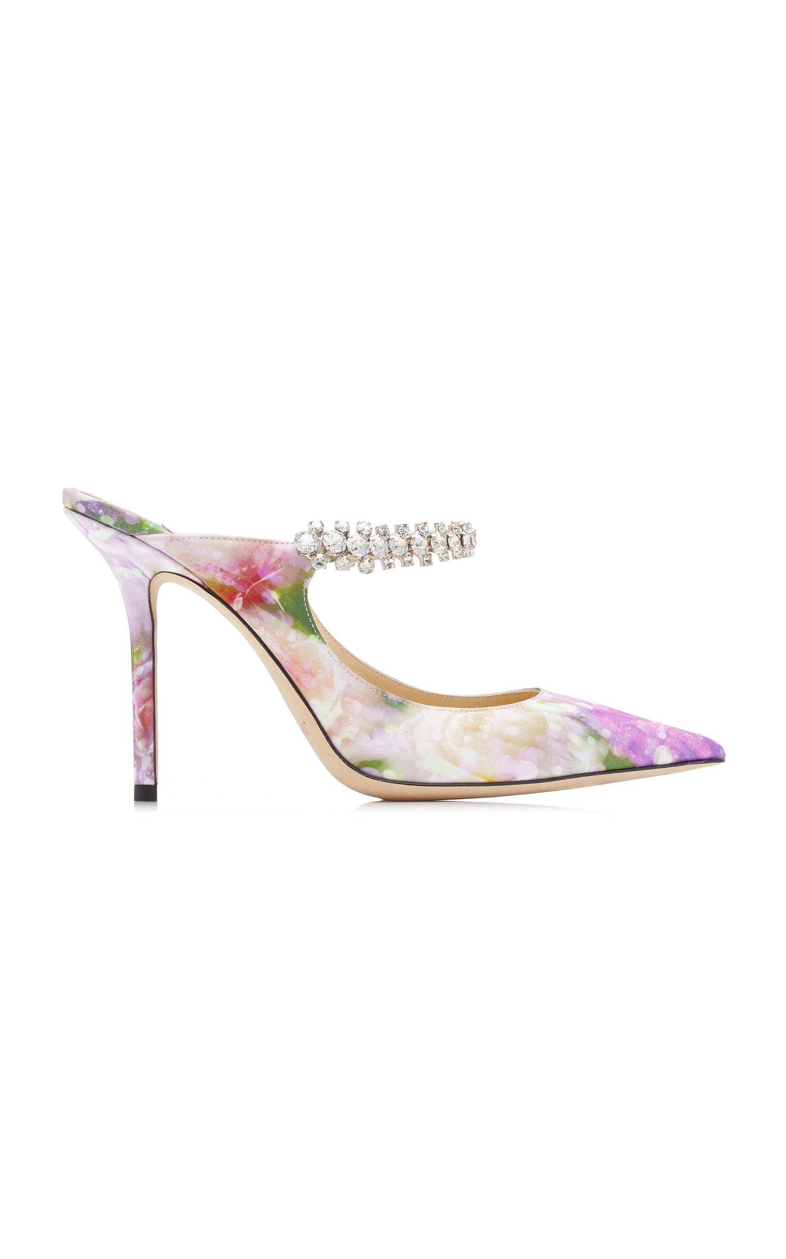 jimmy choo bing crystal embellished mule