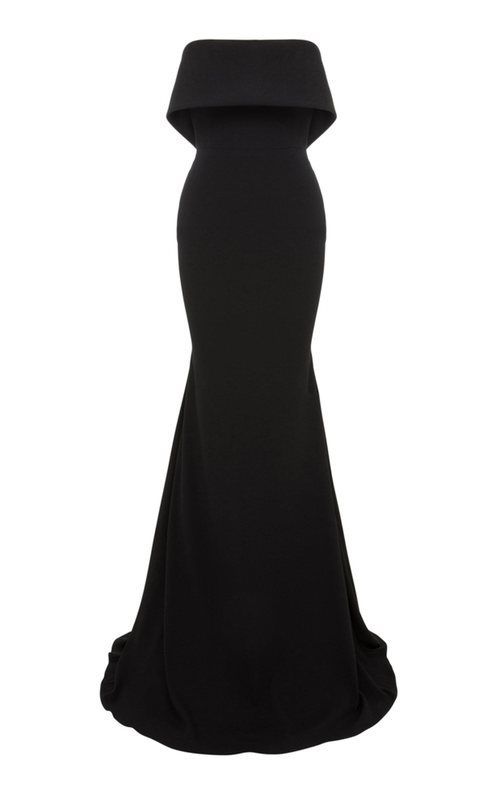 Alex Perry Slaine Strapless Cuff Gown in Black | Lyst Australia