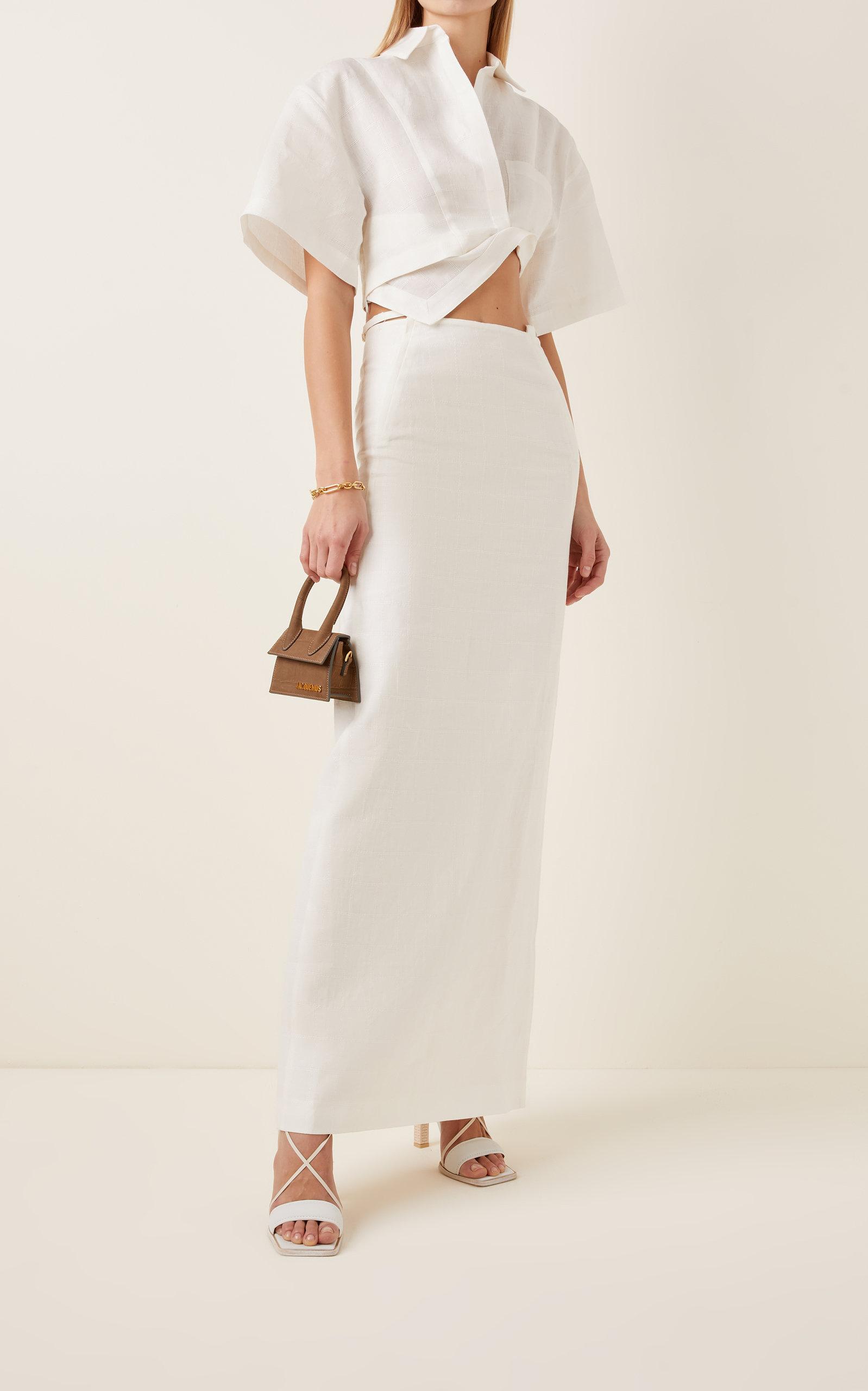 White maxi skirt clearance tie