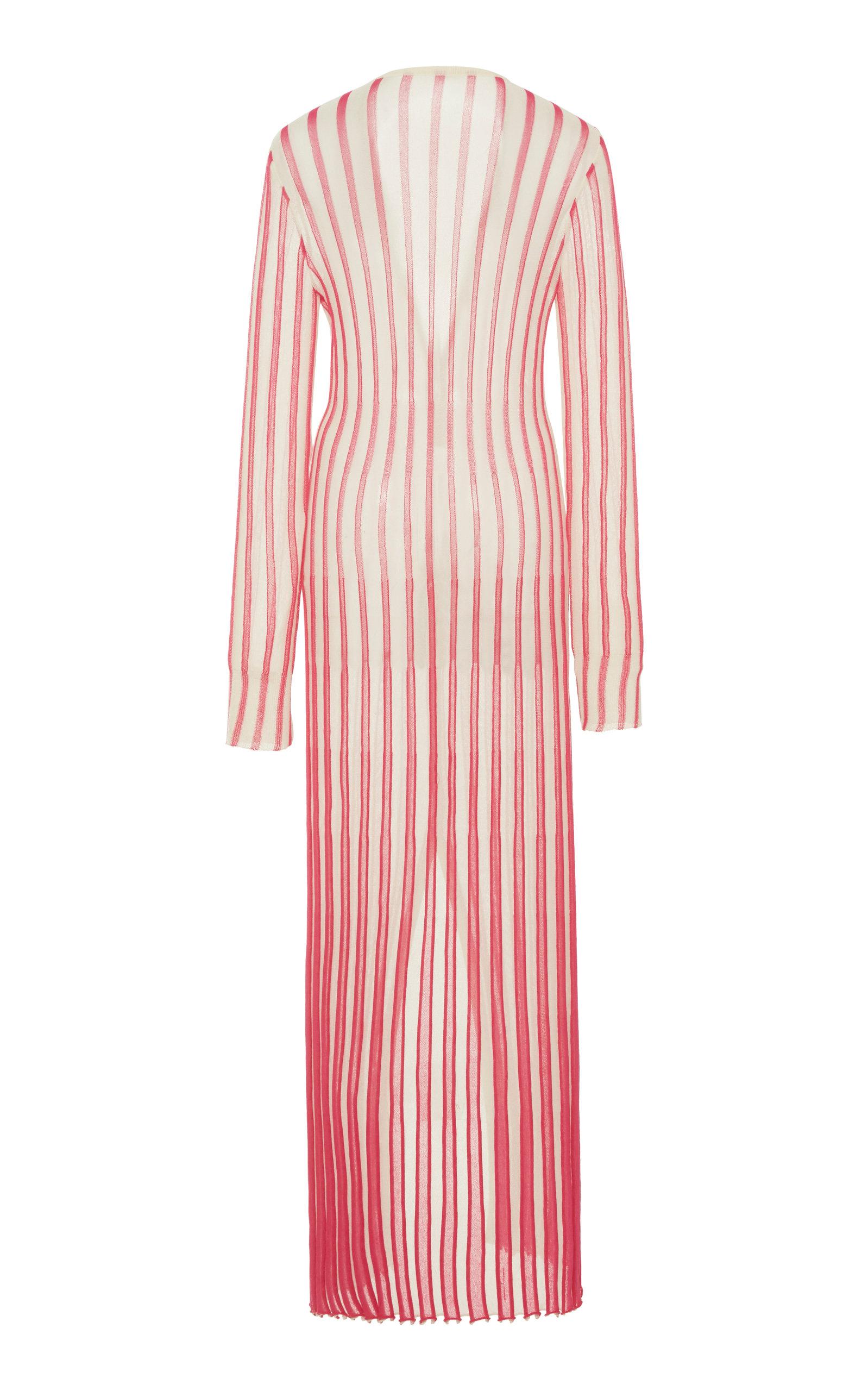 Jacquemus La Robe Jacques Striped Knit Maxi Dress in Pink - Lyst