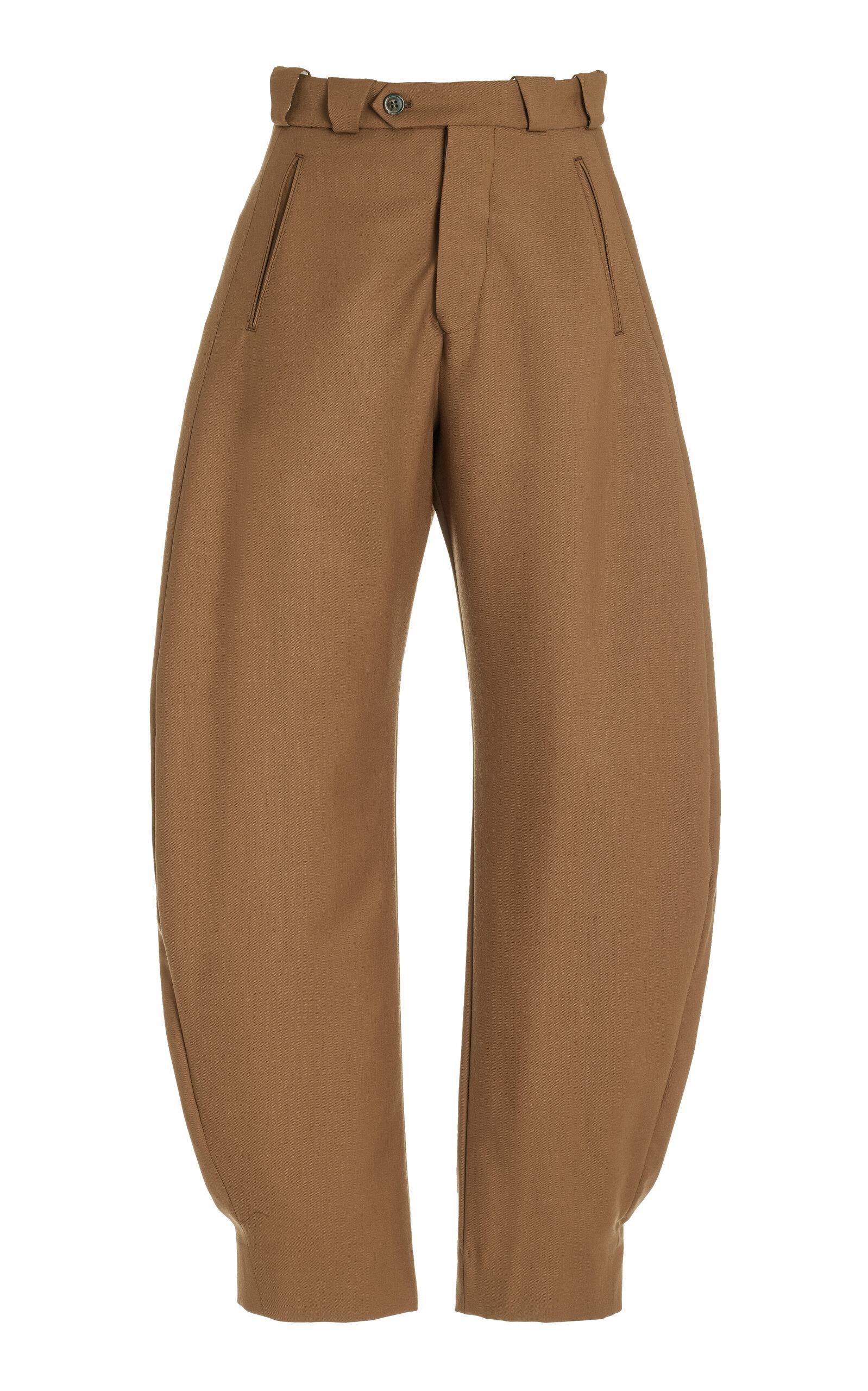 Made In Tomboy Elena Tapered-leg Chino Pants in Brown | Lyst
