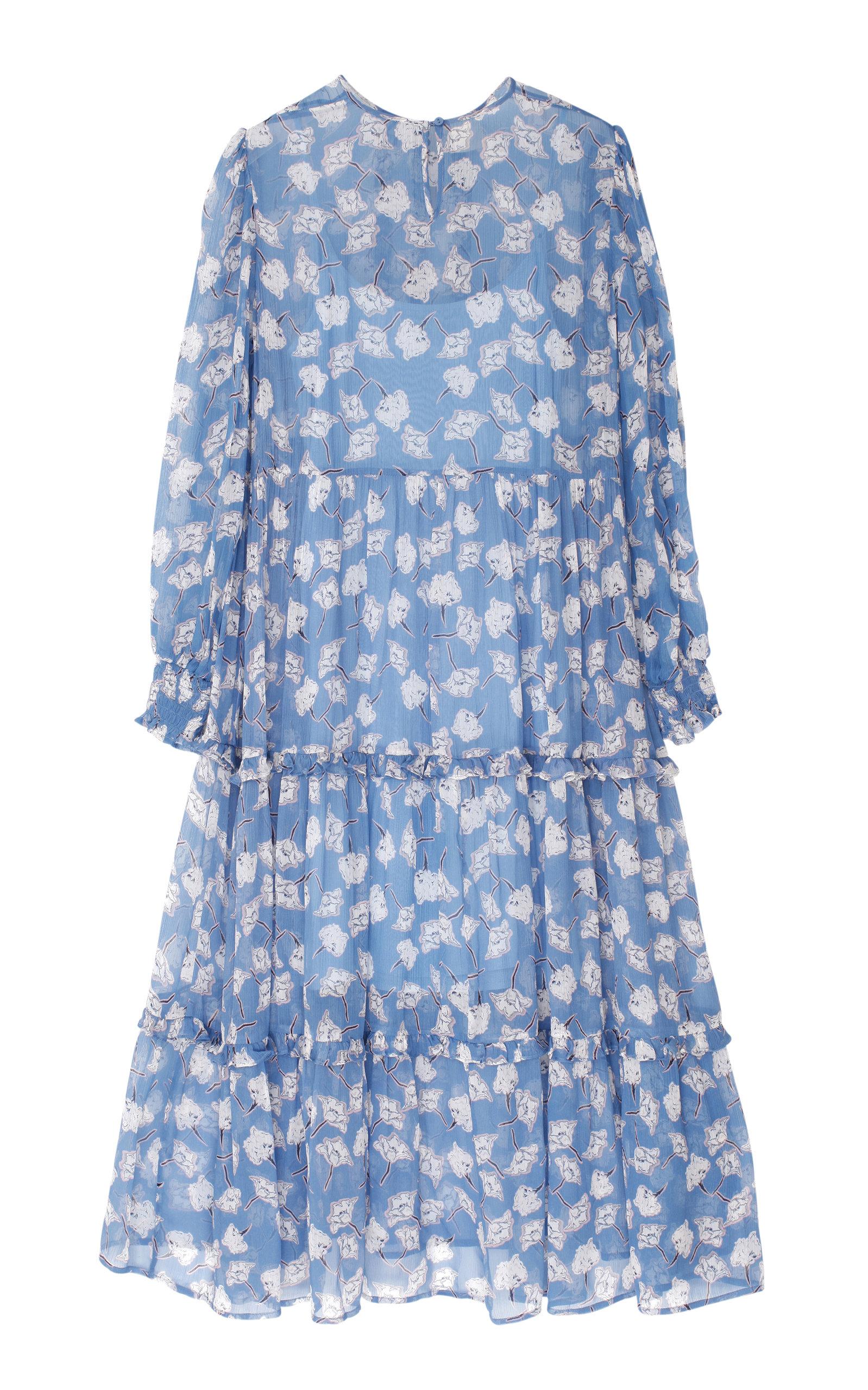 Baum und Pferdgarten Synthetic Agi Midi Dress in Floral (Blue) - Lyst