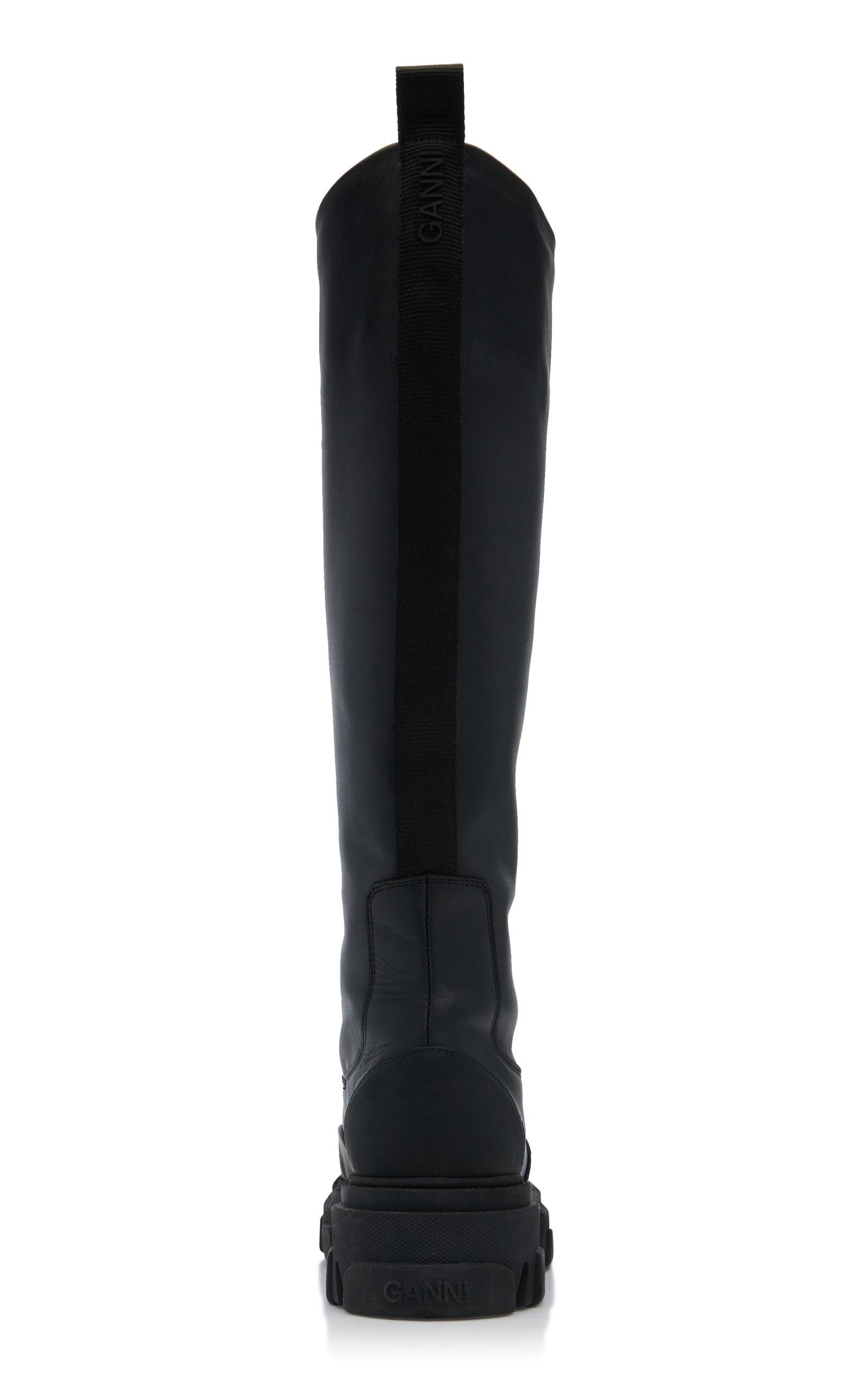 Ganni Tall Leather Chelsea Boots in 
