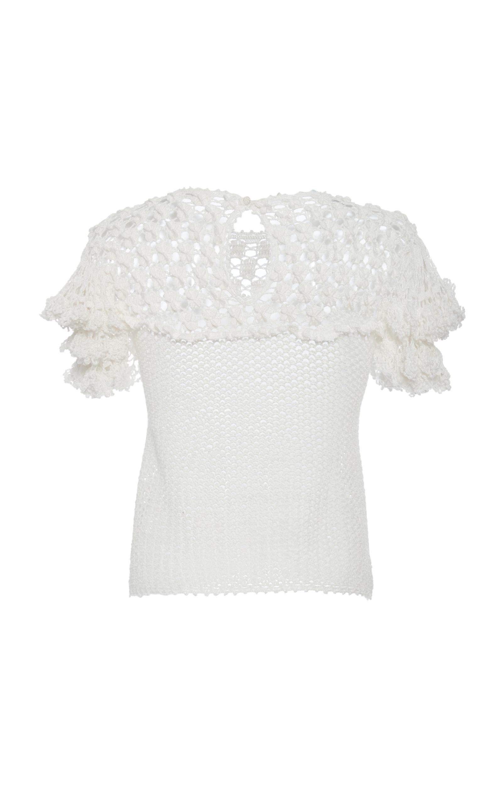 ulla johnson crochet top