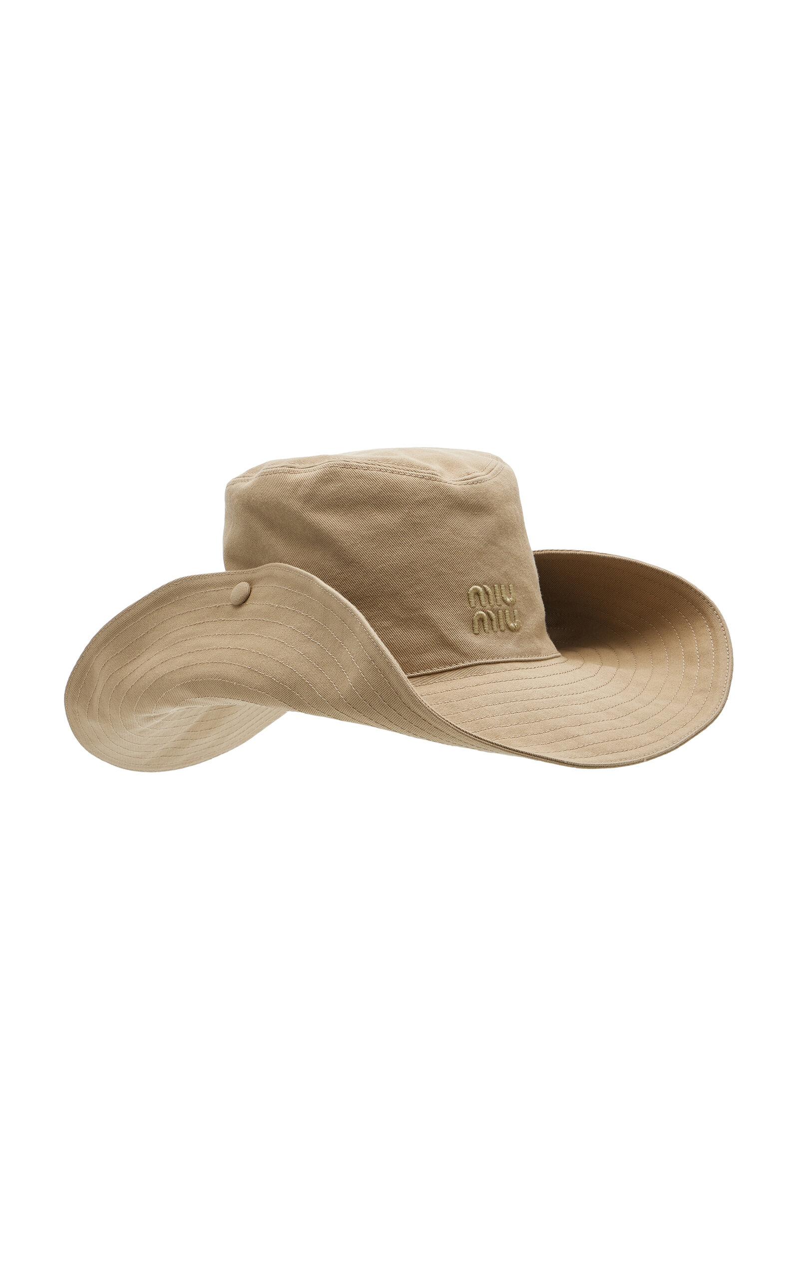 Miu Miu Gabardine Cowboy Hat in Natural | Lyst