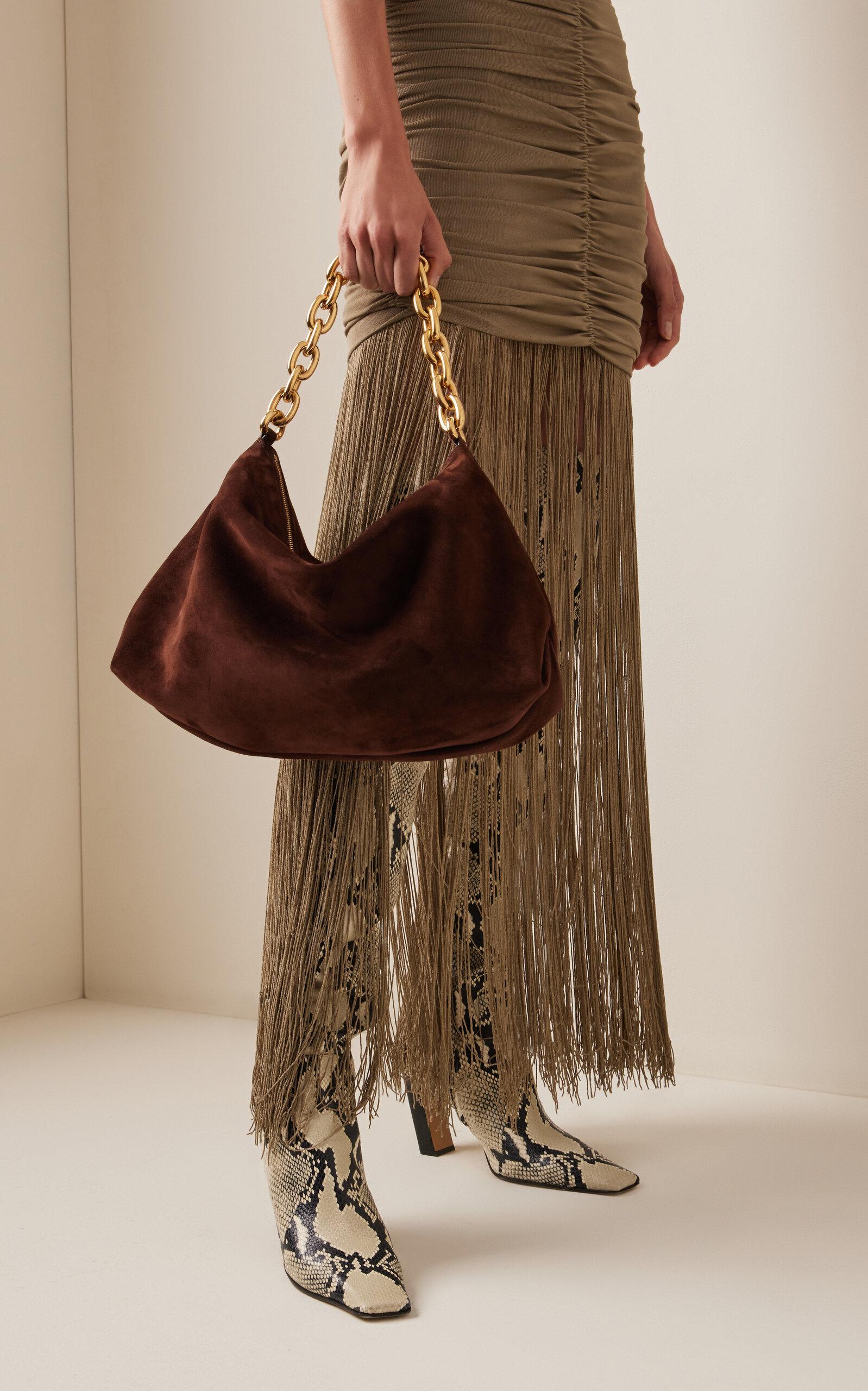 Suede chain bag sale
