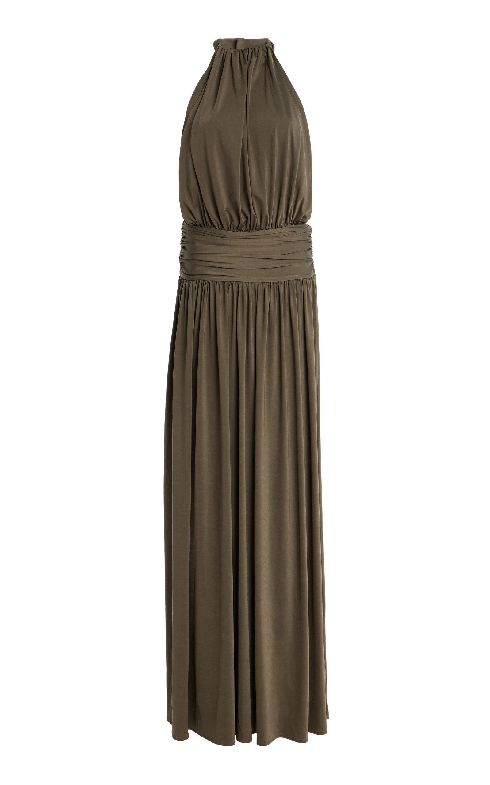 rixo dress brown thomas SANTINA DRESS KHAKI – ARCINA ORI