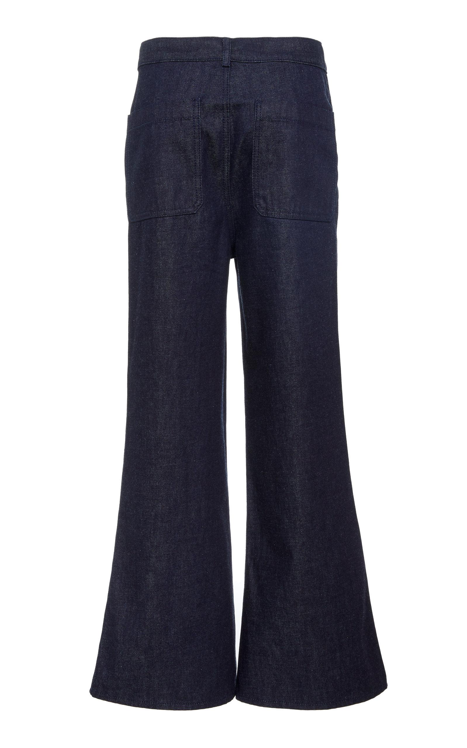 Tory Burch Denim Cropped Flare Jeans in 