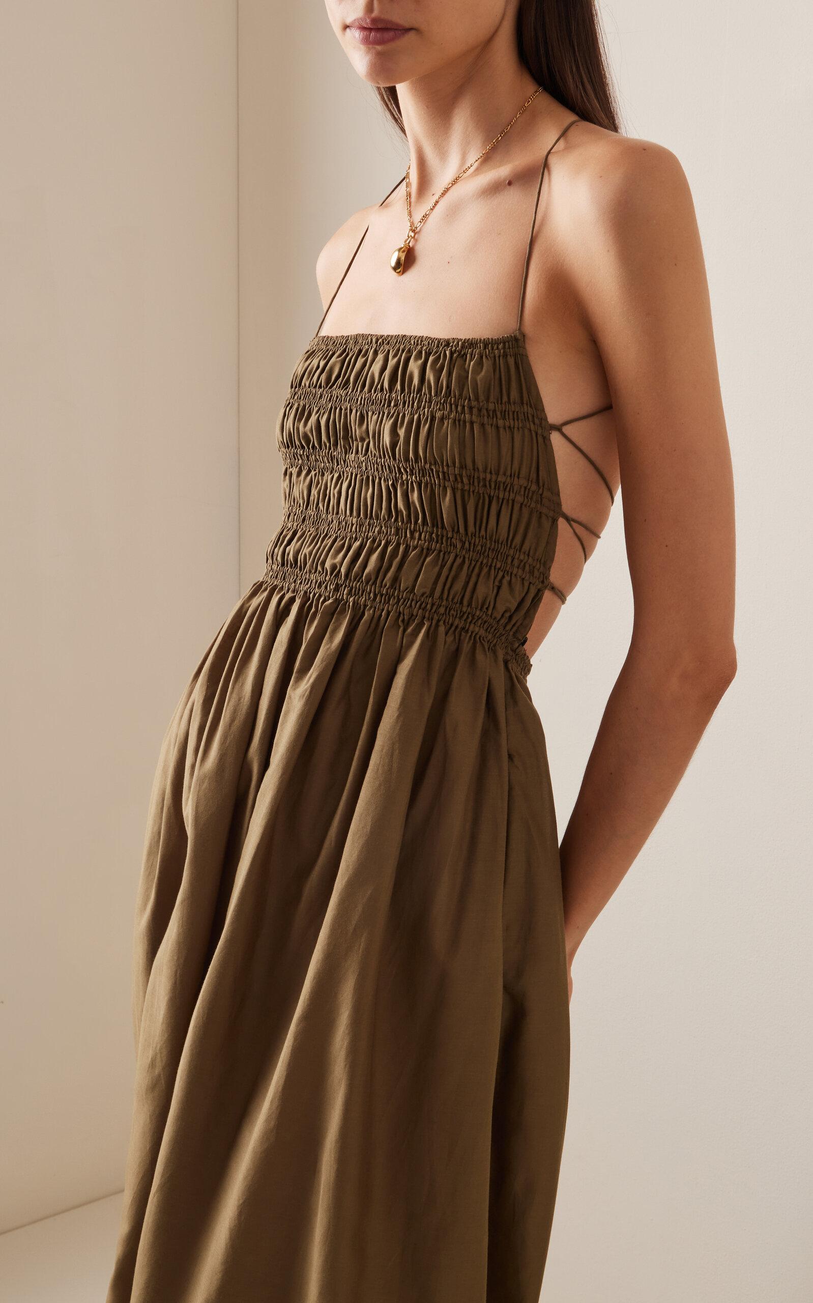 【MATTEAU】organic cotton and silk-blend ミニ ドレス MATTEAU Floral-Print Organic Cotton And Silk-Blend Mini