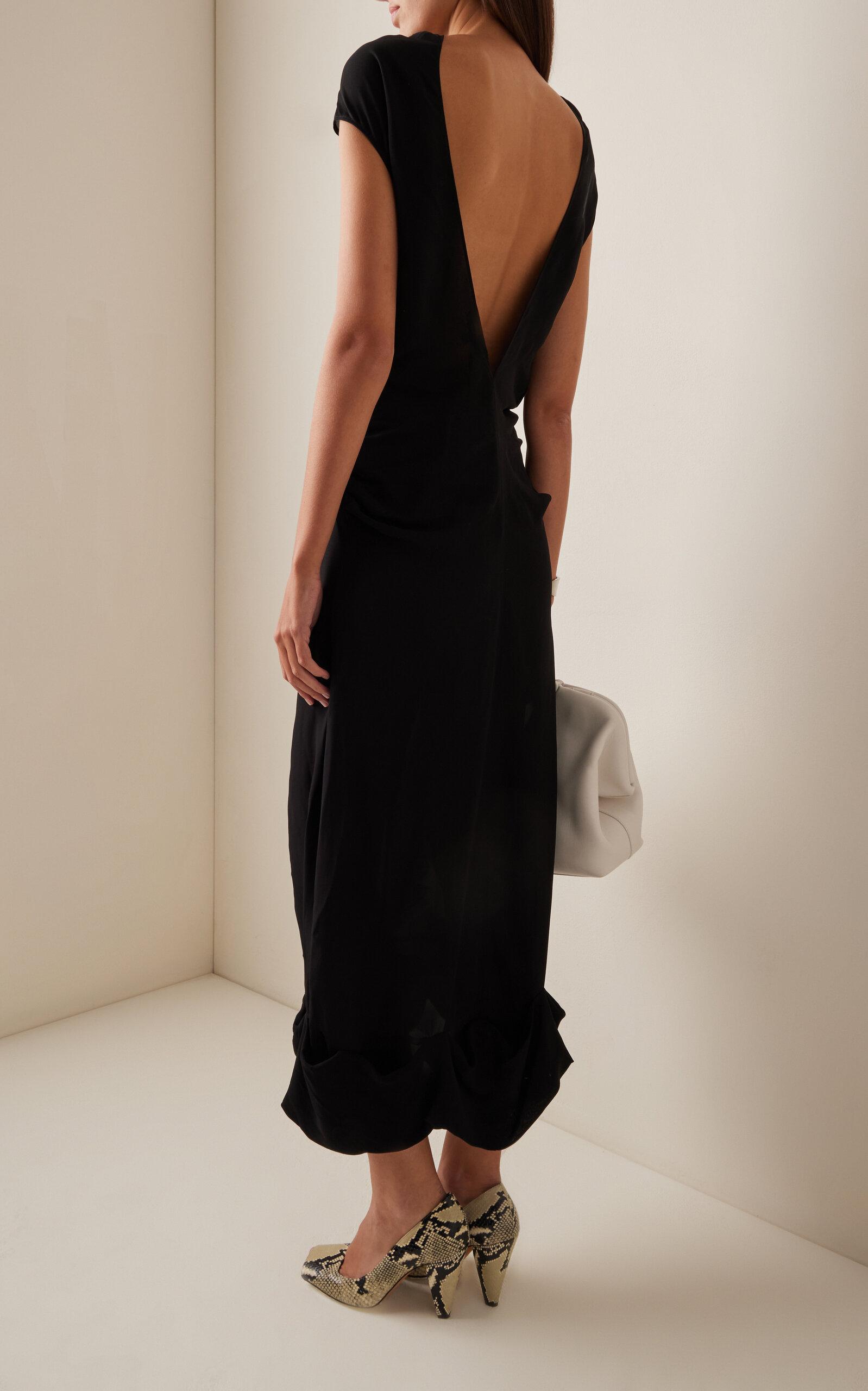 ワンピース J W ANDERSON BLACK STRETCH POLYESTER BLEND DRESS Charlene Dress – Dress the Population
