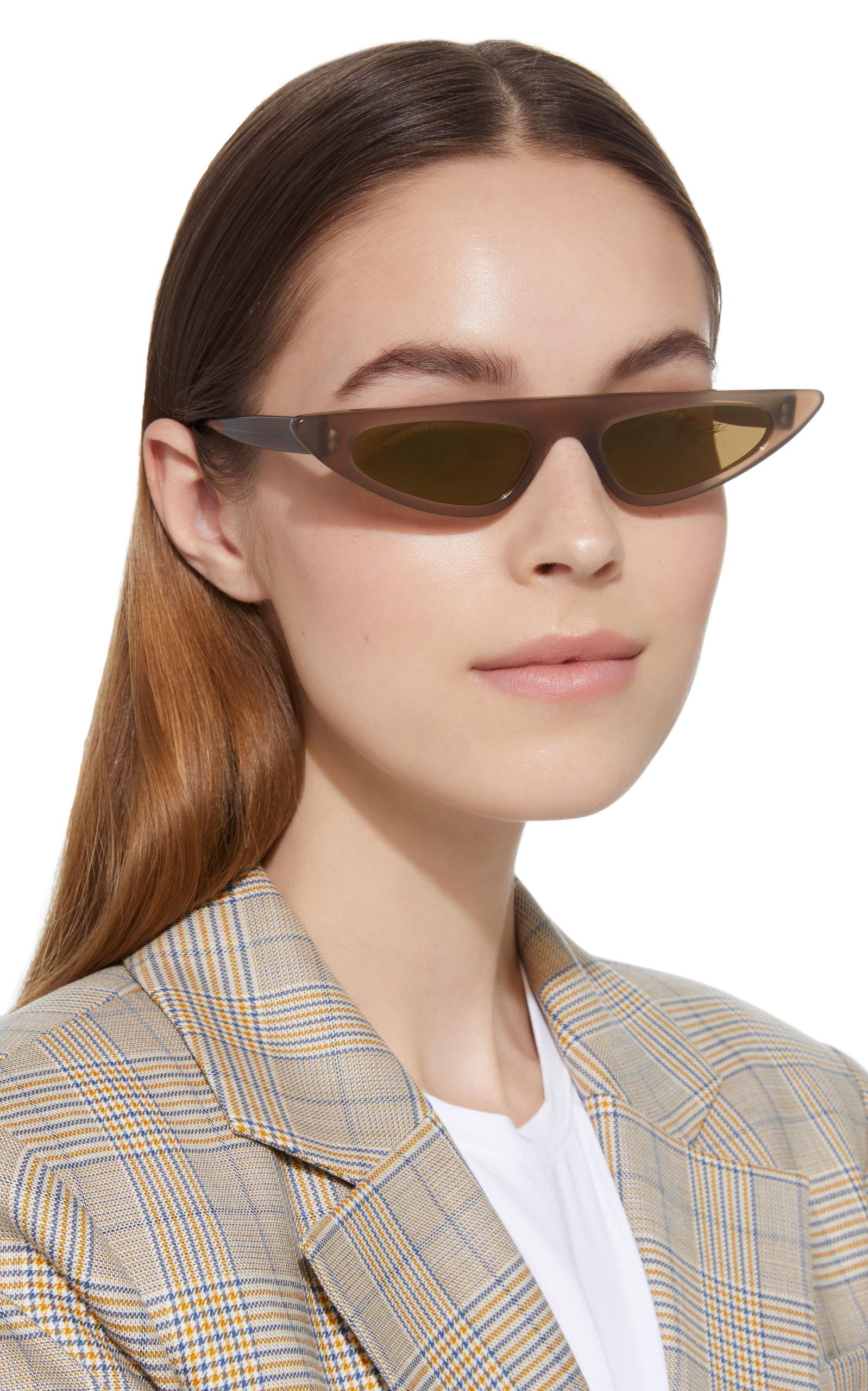 Andy Wolf Florence Cat Eye Acetate Sunglasses in Brown Lyst