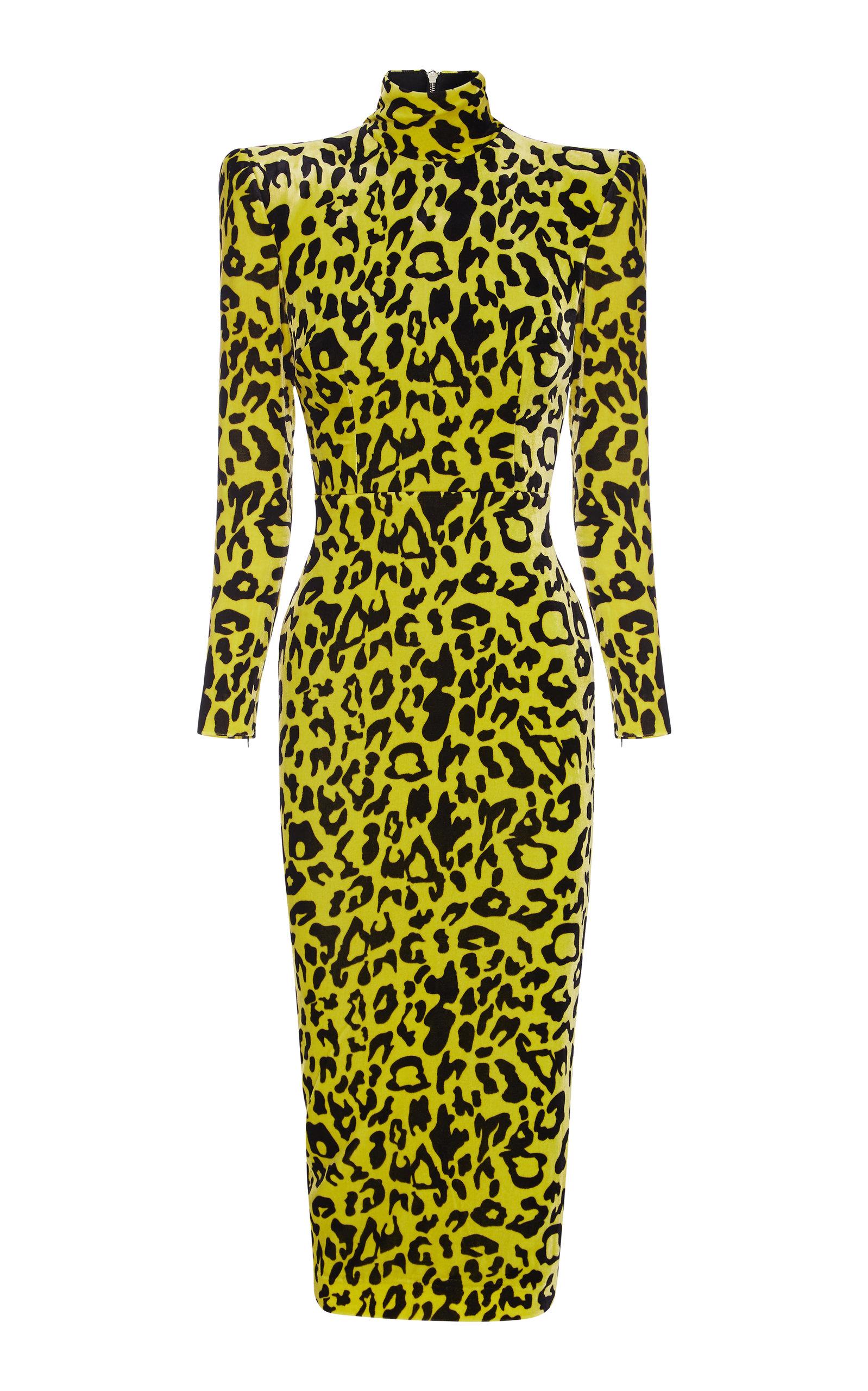 Alex Perry Miles Leopard-print Velvet 