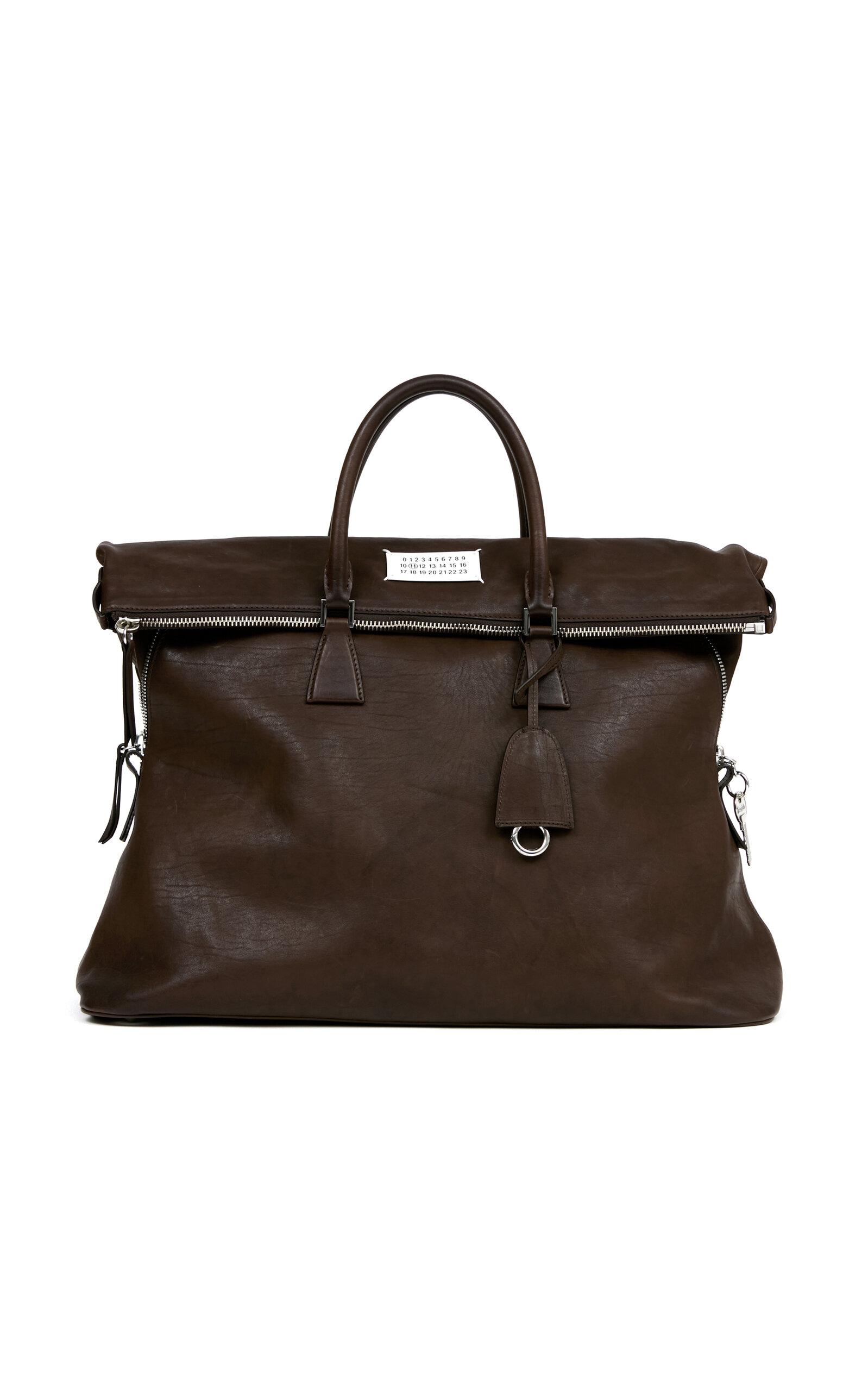 Maison Margiela 5Ac Loved To Death Xl Leather Bag in Brown | Lyst UK